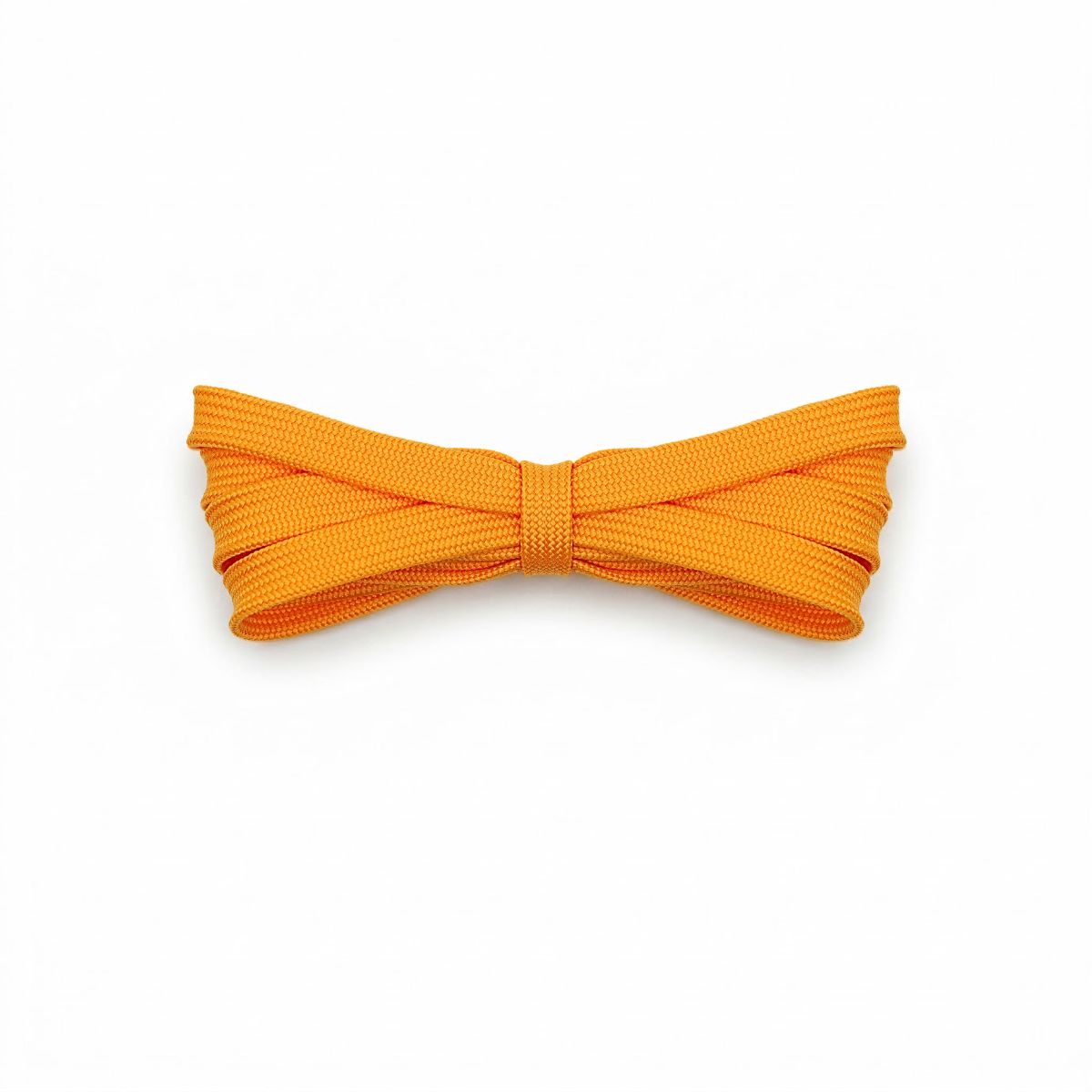 Orange flat shoelaces for running shoes, soccer cleats, and lifestyle sneakers. Durable, comfortable, and stylish replacements laces.