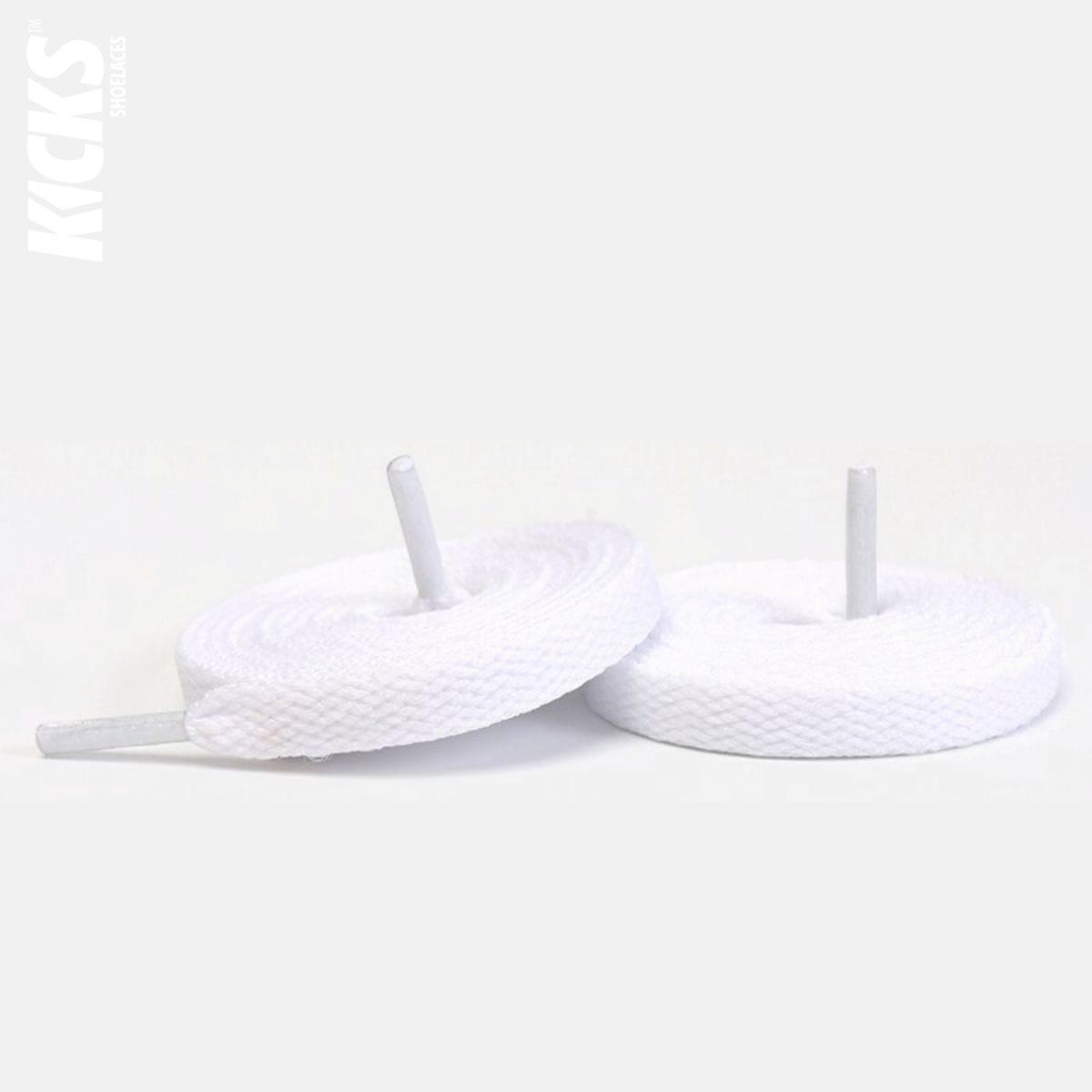 Adidas Galaxy 7 white replacement shoe laces by Kicks Shoelaces