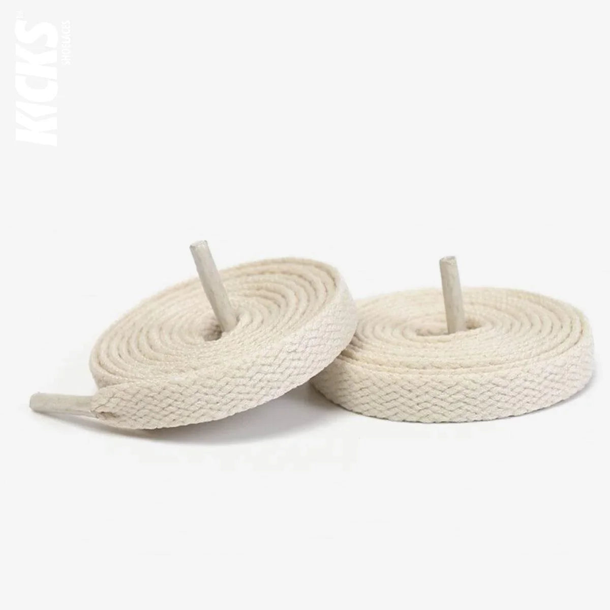 Asics Gel Excite 10 beige replacement shoe laces by Kicks Shoelaces