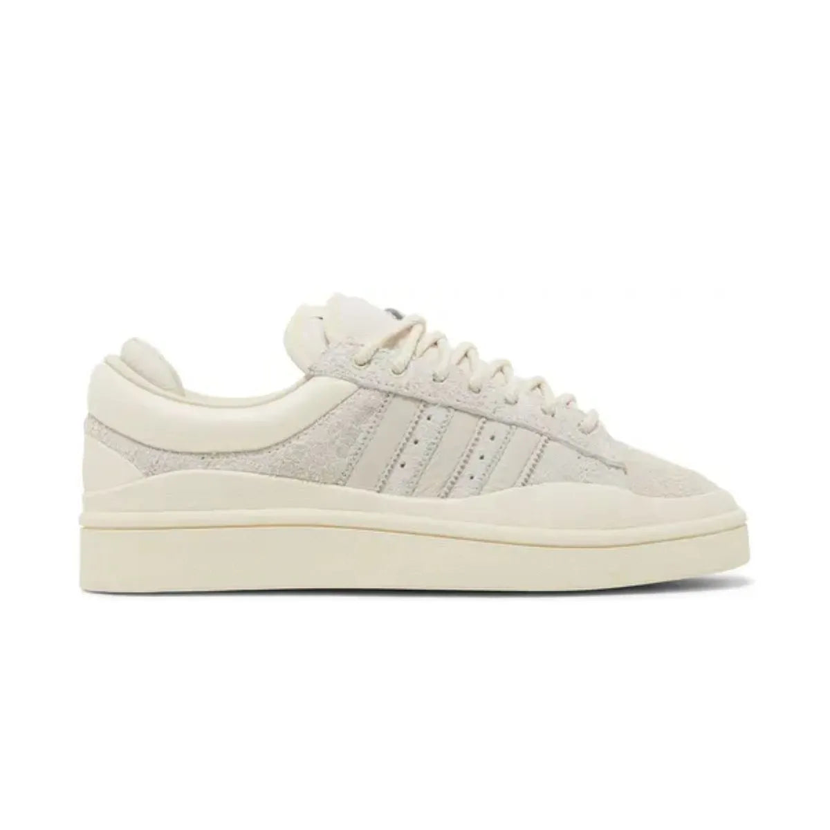 Bad Bunny x adidas Campus sneakers with replacement spiral rope laces by Kicks Shoelaces.