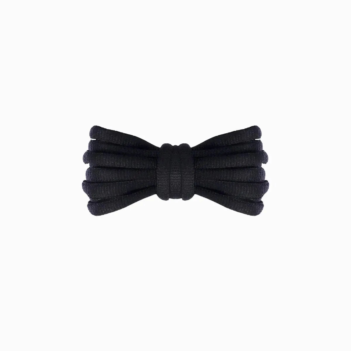 Black Nike Shox R4 replacement laces, oval laces by Kicks Shoelaces.