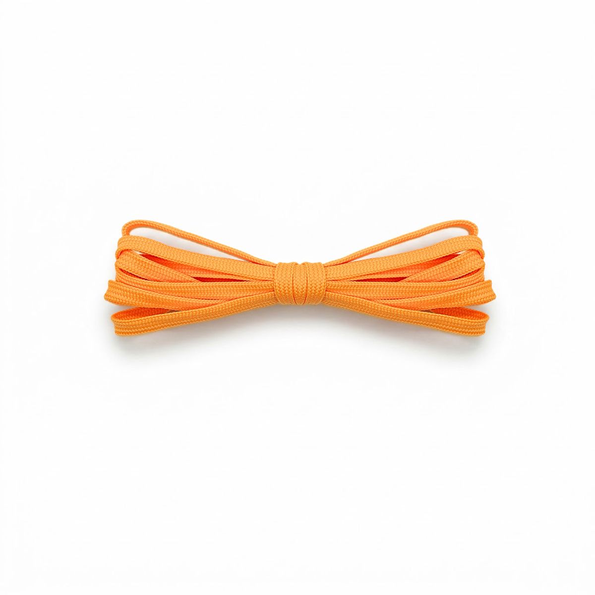 Bright orange replacement laces for running shoes, soccer cleats, and lifestyle sneakers by Kicks Shoelaces