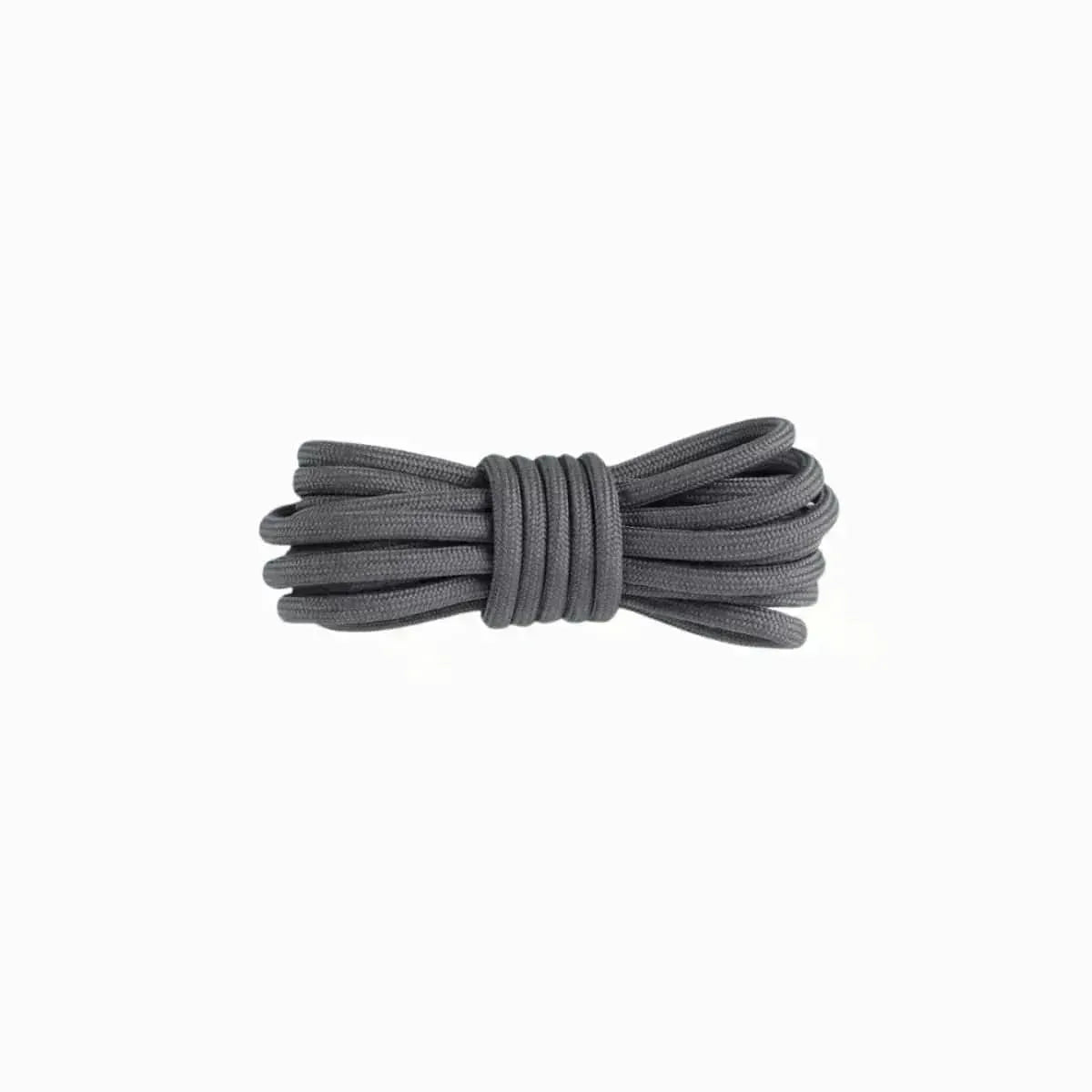 Dark grey replacement rope laces for sneakers by Kicks Shoelaces