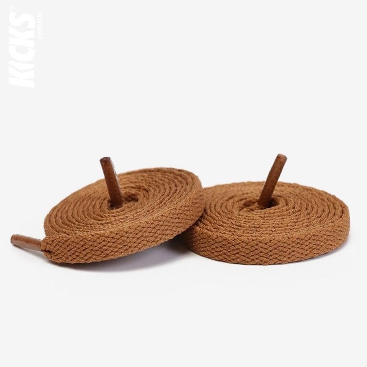 Coffee Replacement Laces for Converse One Star Sneakers by Kicks Shoelaces