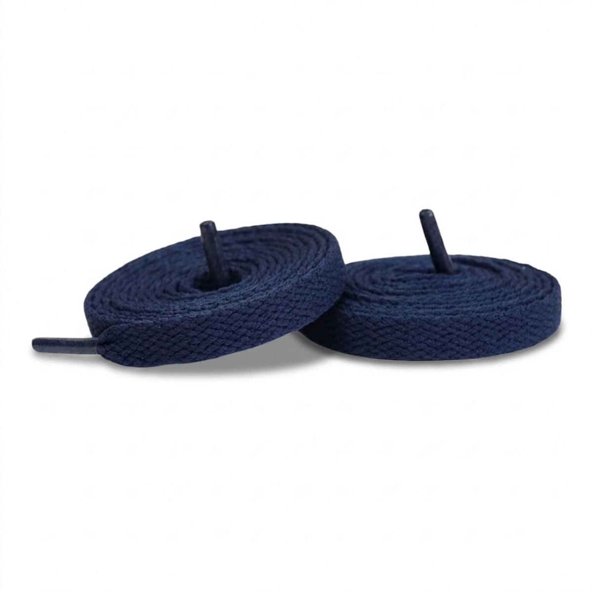 Converse Chuck Taylor high-top sneakers with dark blue shoelaces for shoes, sneakers, and trainers by Kicks Shoelaces.