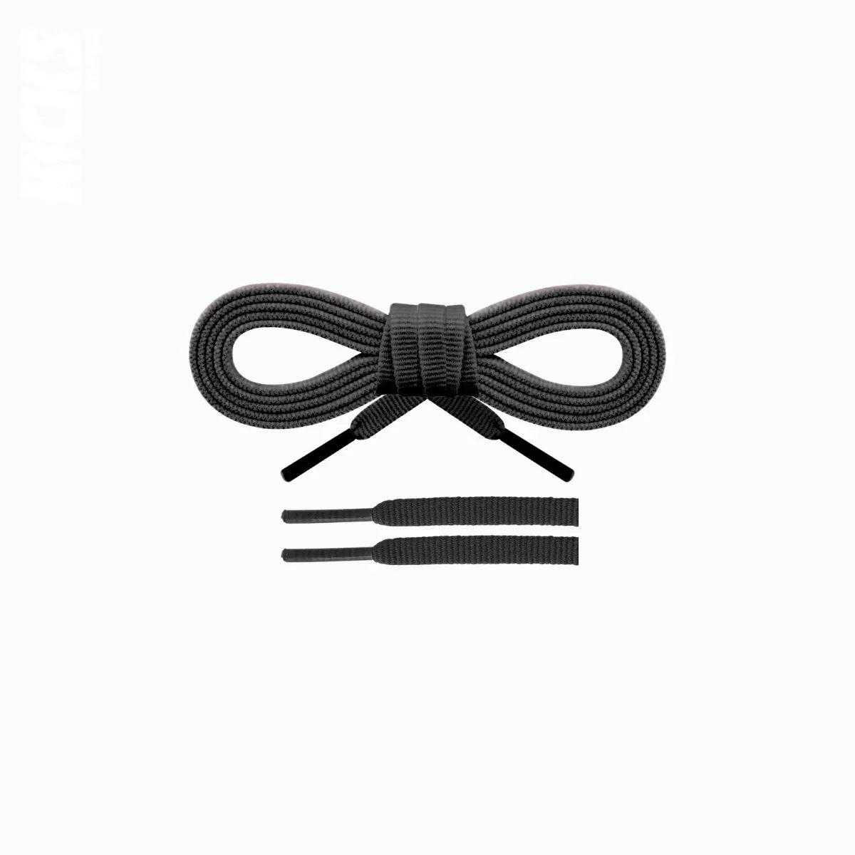 Dark grey replacement shoelaces for Brooks Ghost 15 running shoes, cushioned and durable laces for everyday runners by Kicks Shoelaces.