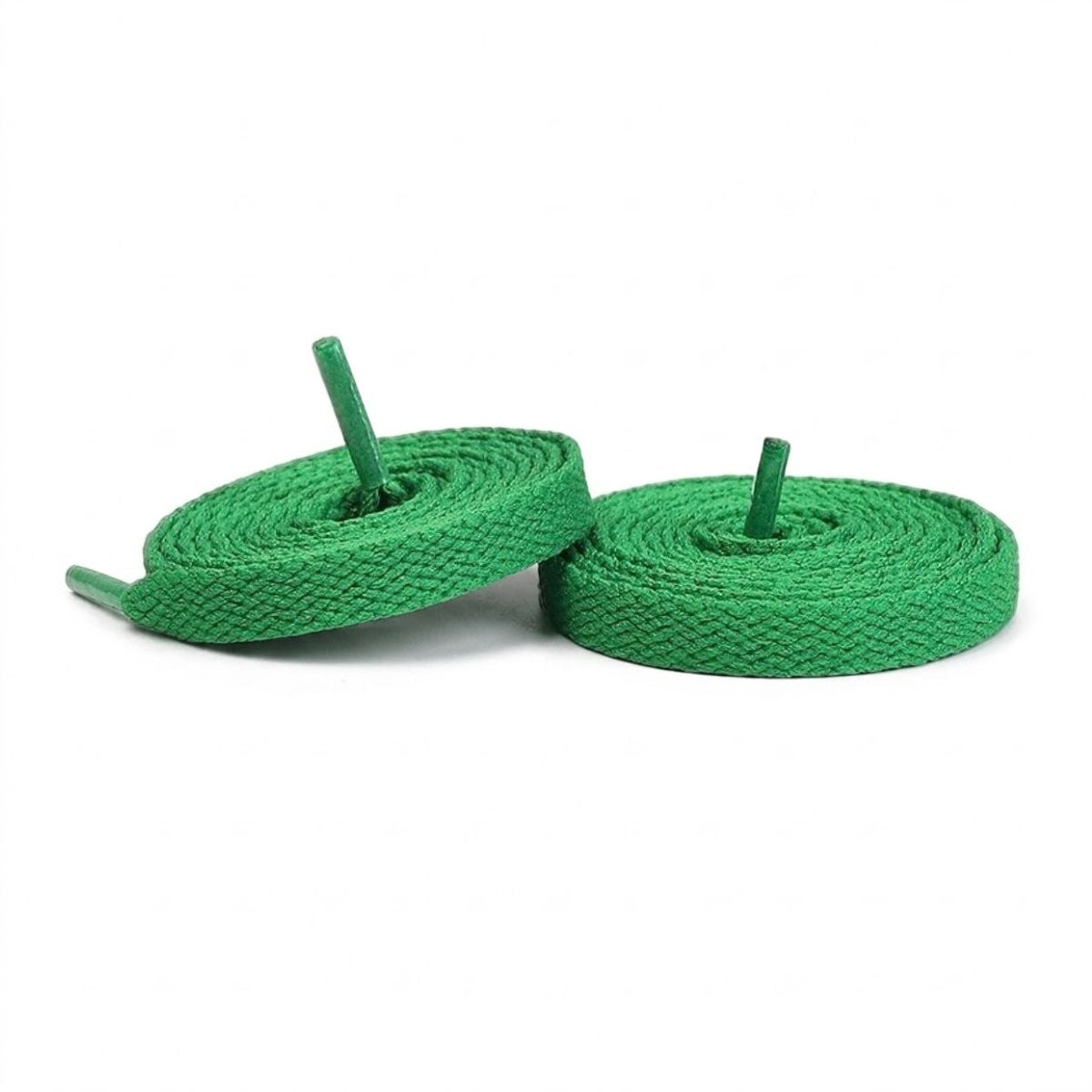 Converse Chuck Taylor high-top sneakers with green shoelaces for shoes, sneakers, and trainers by Kicks Shoelaces.