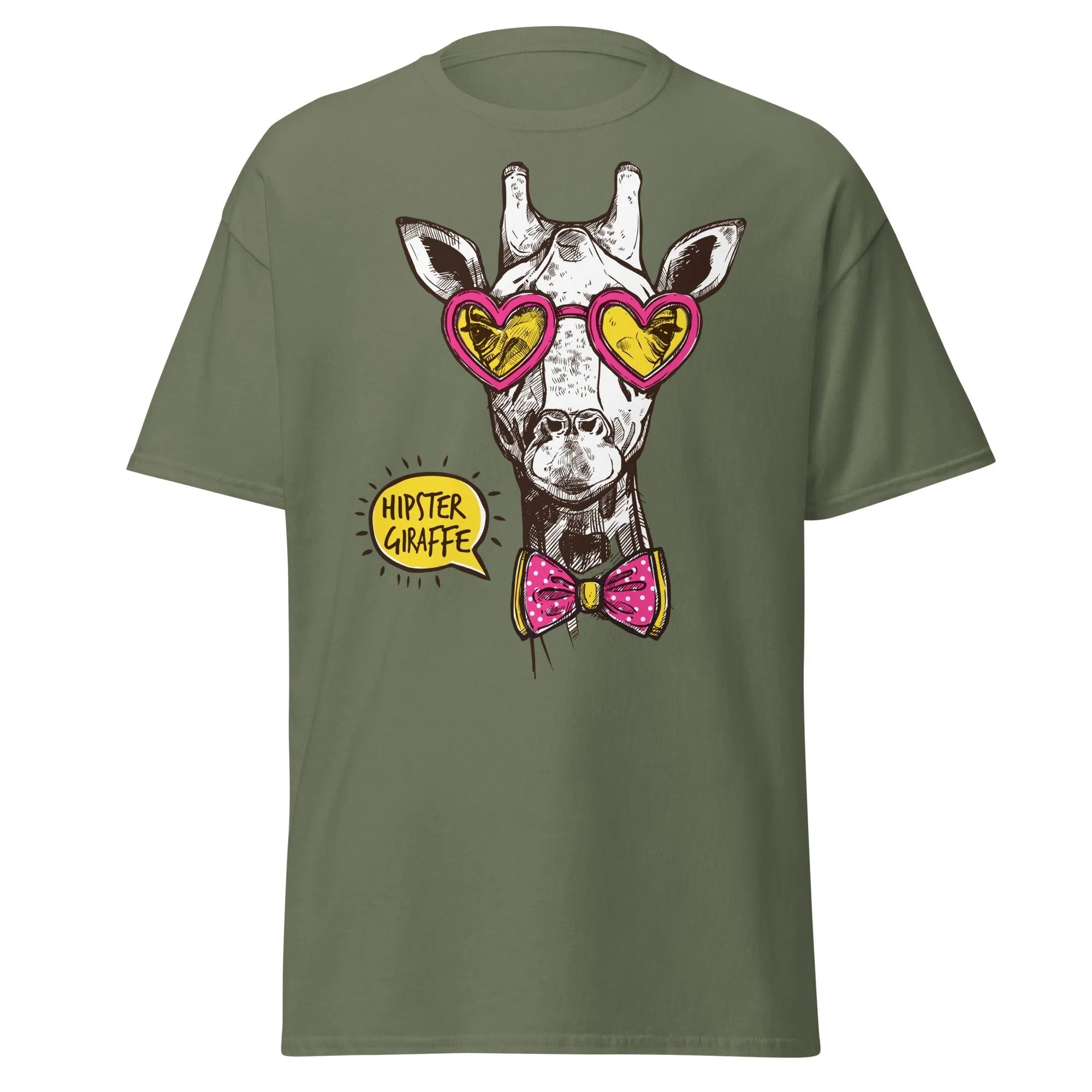 Hipster Giraffe Mens Graphic Tee - Kicks Shoelaces