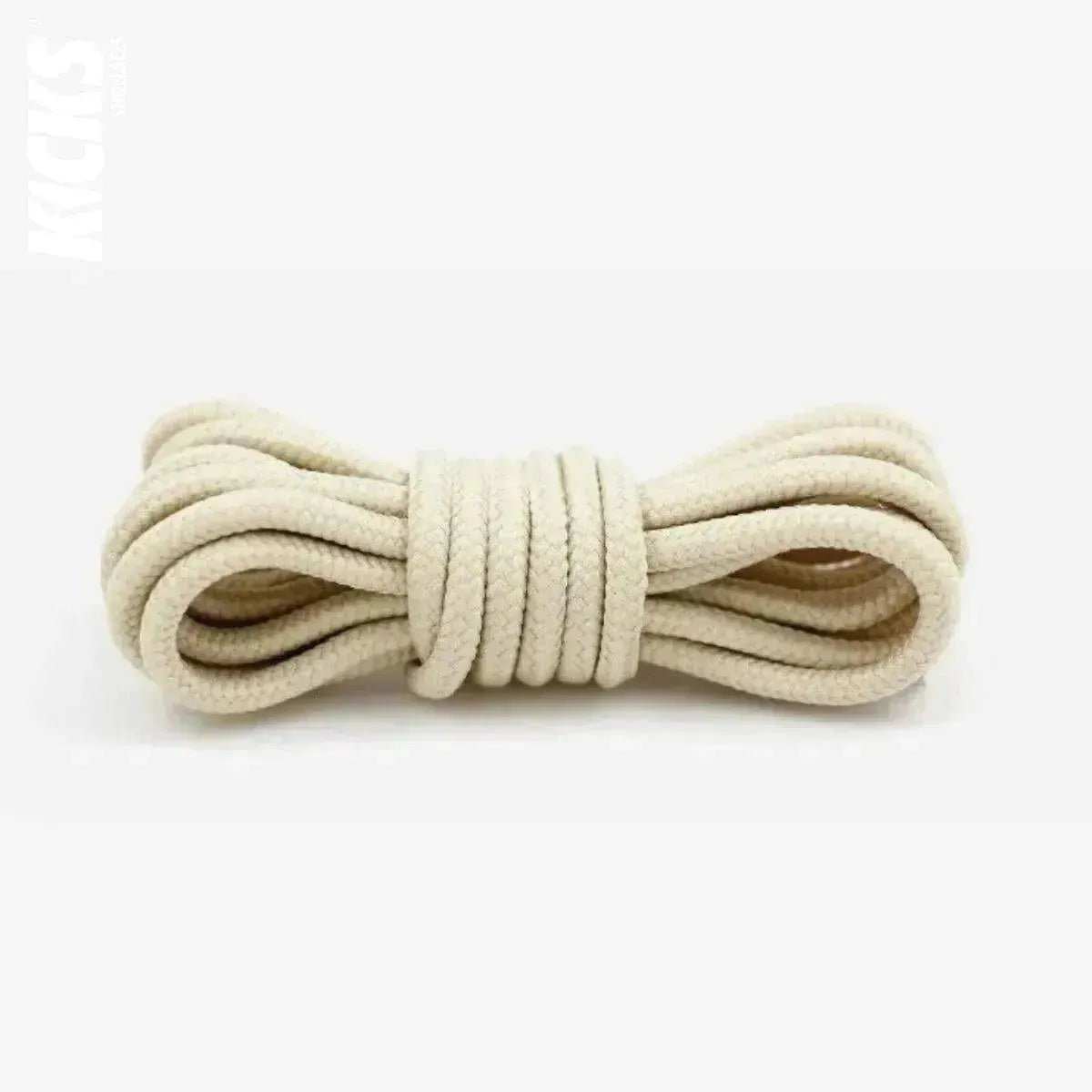 Beige replacement laces for Jordan 12 basketball shoes, round shoelaces by Kicks Shoelaces