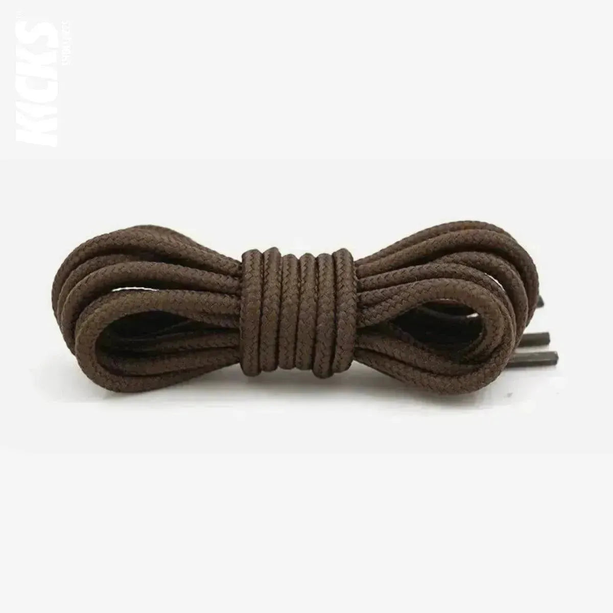 Brown replacement laces for Jordan 12 basketball shoes, round shoelaces by Kicks Shoelaces