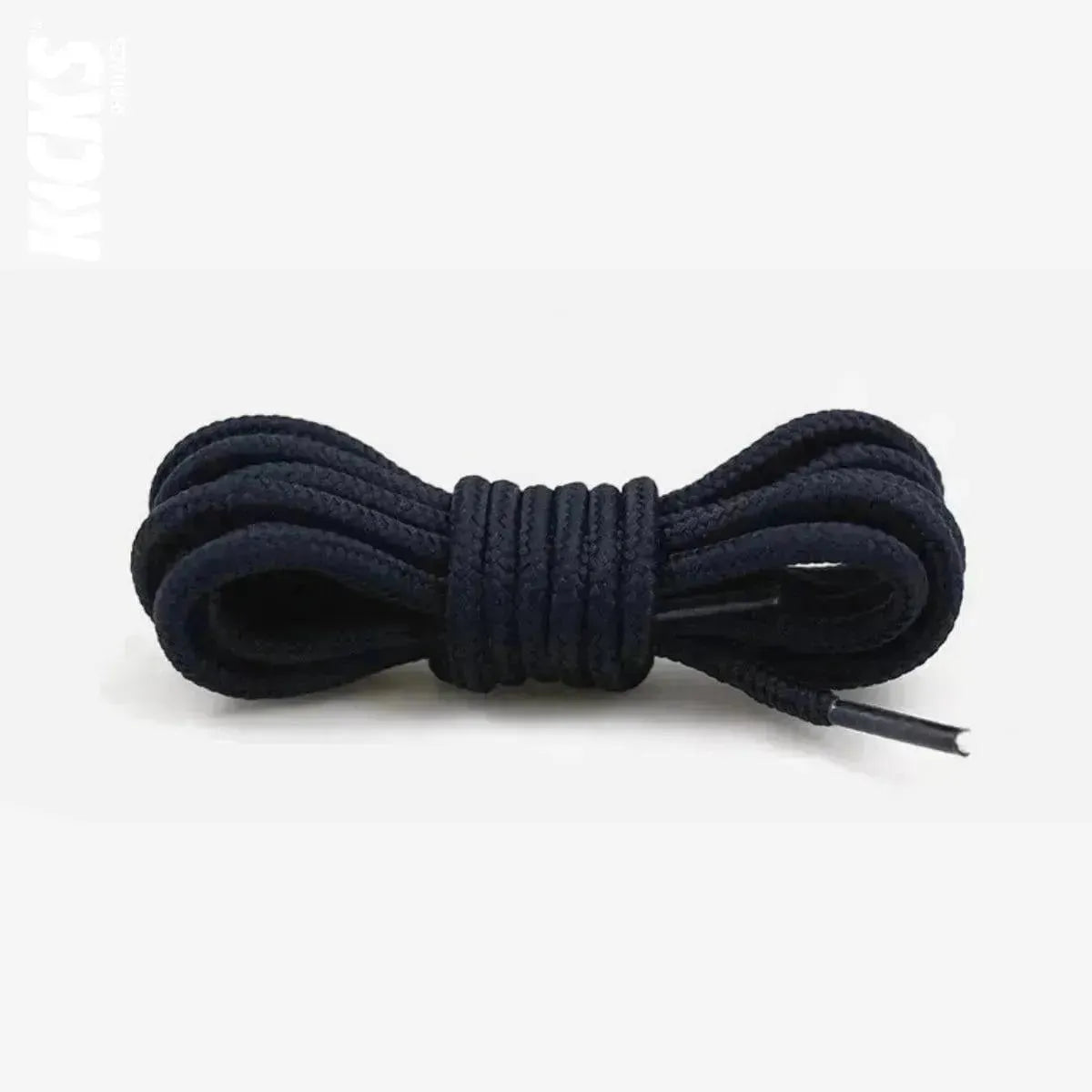 Dark blue replacement laces for Jordan 12 basketball shoes, round shoelaces by Kicks Shoelaces