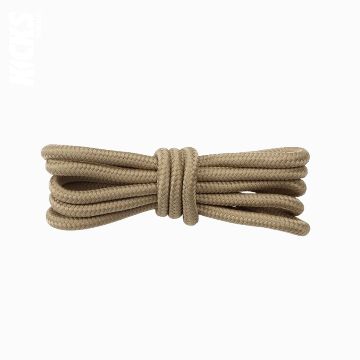Khaki replacement laces for Jordan 12 basketball shoes, round shoelaces by Kicks Shoelaces