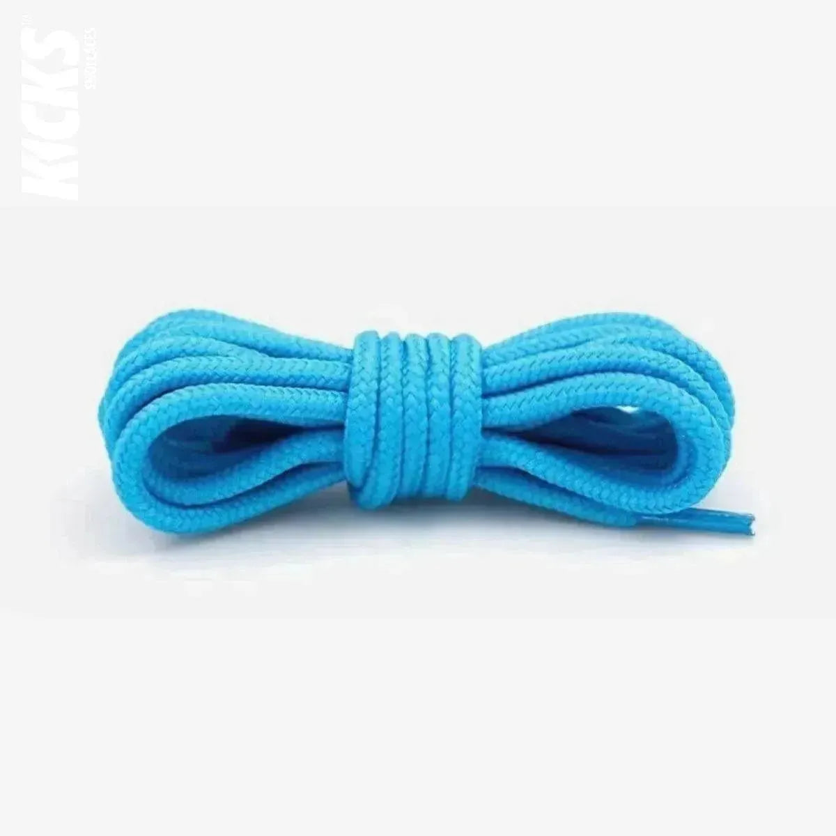 Sky blue replacement laces for Jordan 12 basketball shoes, round shoelaces by Kicks Shoelaces