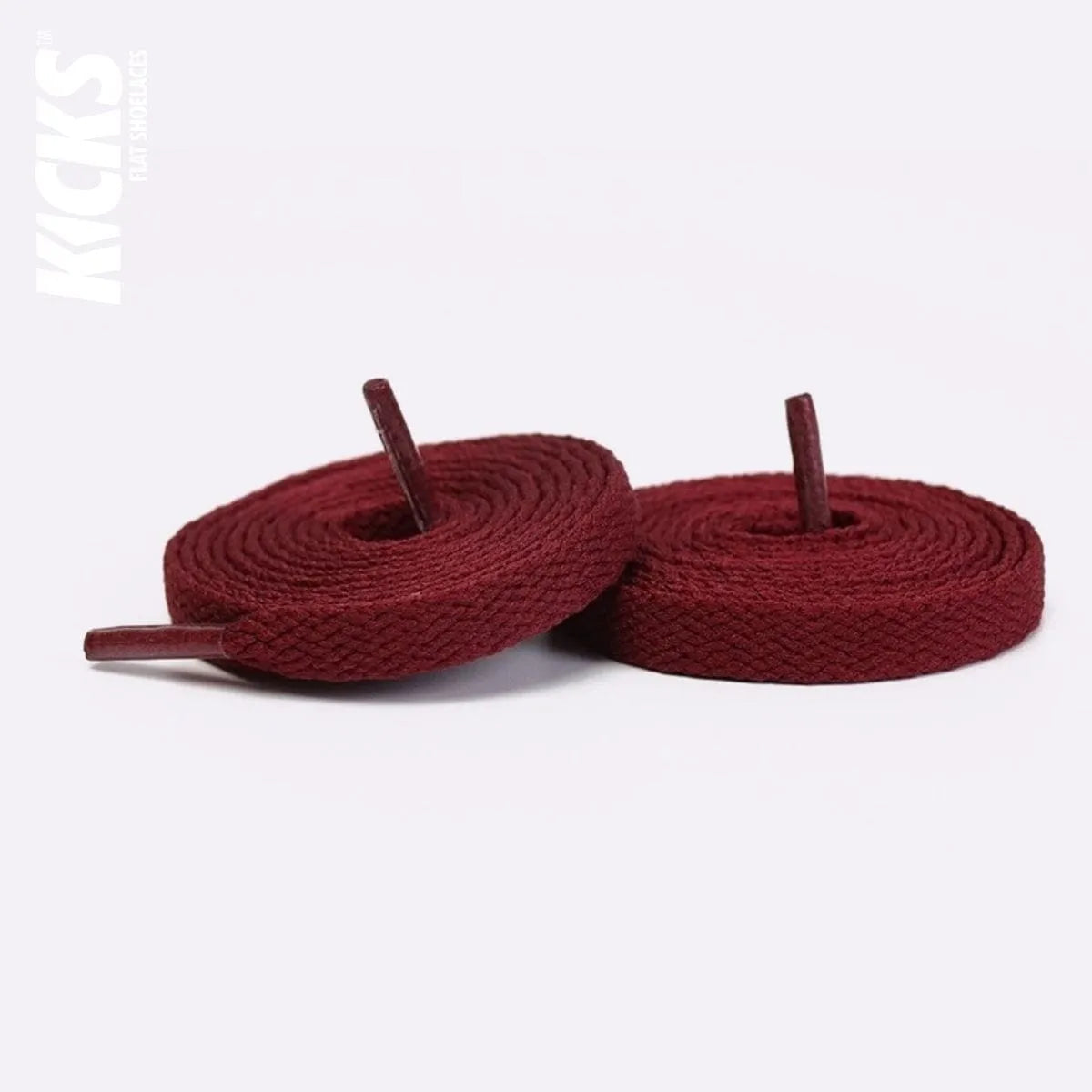 Wine red replacement laces for Nike Air Jordan 8 sneakers by Kicks Shoelaces