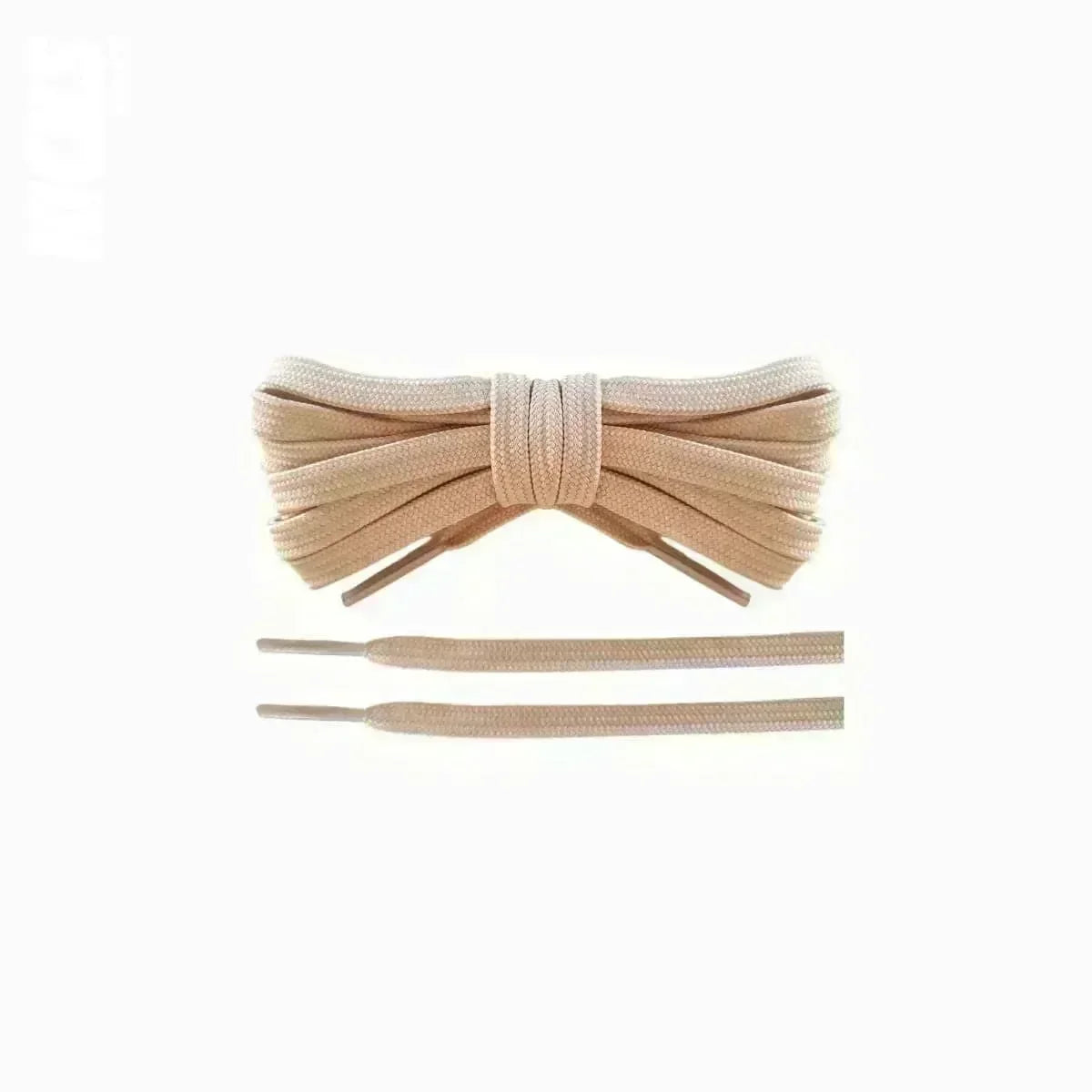 Khaki replacement laces for running shoes, soccer cleats, and lifestyle sneakers by Kicks Shoelaces