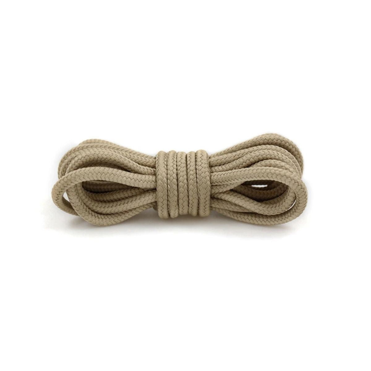 Khaki round shoestrings for sneakers, replacement laces by Kicks Shoelaces