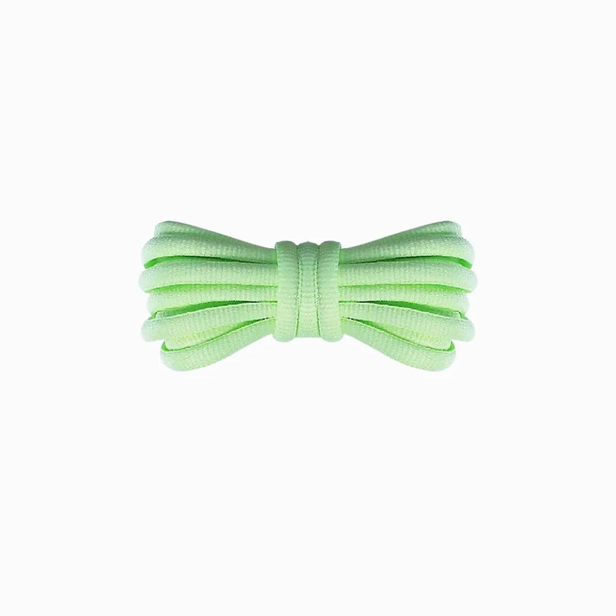 Light green Nike Vapor 12 tennis shoe replacement laces, oval laces by Kicks Shoelaces.