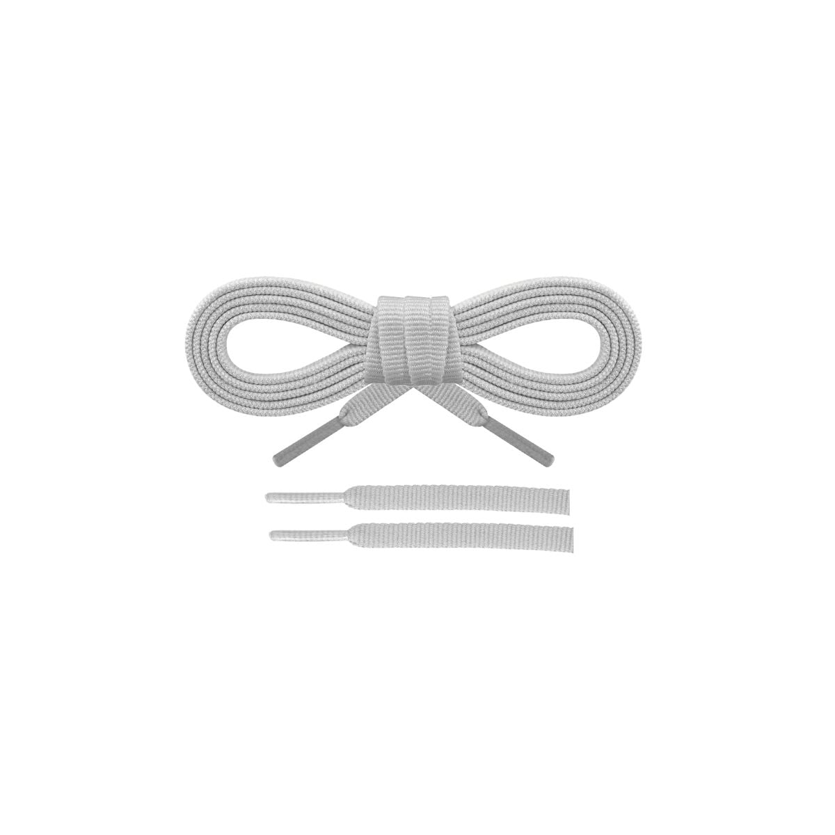 Light grey runners shoelaces for New Balance Fresh Foam 1080 running shoes,durable laces designed for daily training by Kicks Shoelaces.