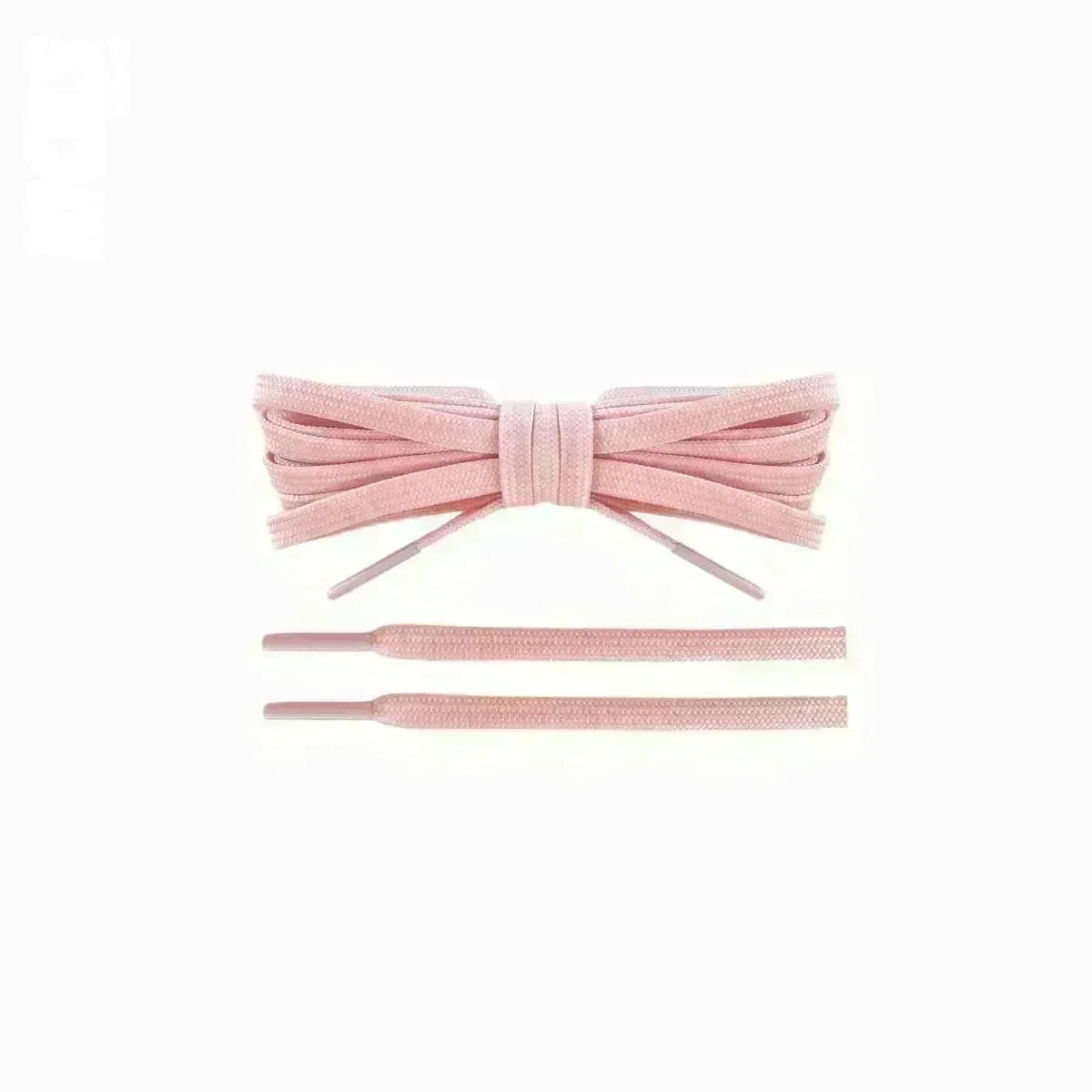Light pink replacement laces for running shoes, soccer cleats, and lifestyle sneakers by Kicks Shoelaces