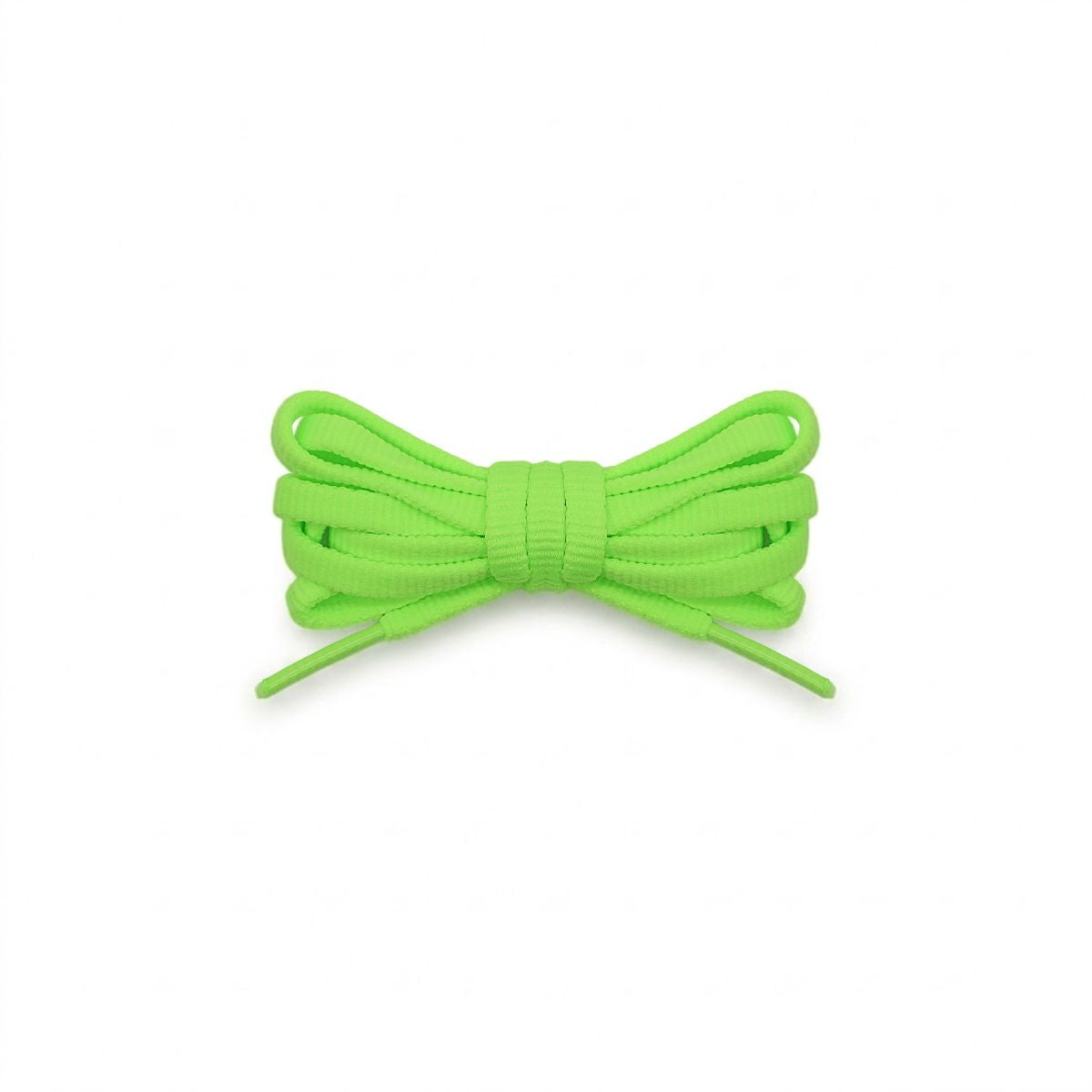 Neon green replacement laces for Hoka Challenger 7 GTX trail running shoes, durable laces built for off-road performance by Kicks Shoelaces.