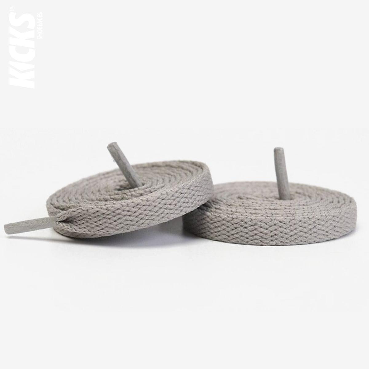 Light Grey replacement laces for Nike Air Force 1 sneakers by Kicks Shoelaces