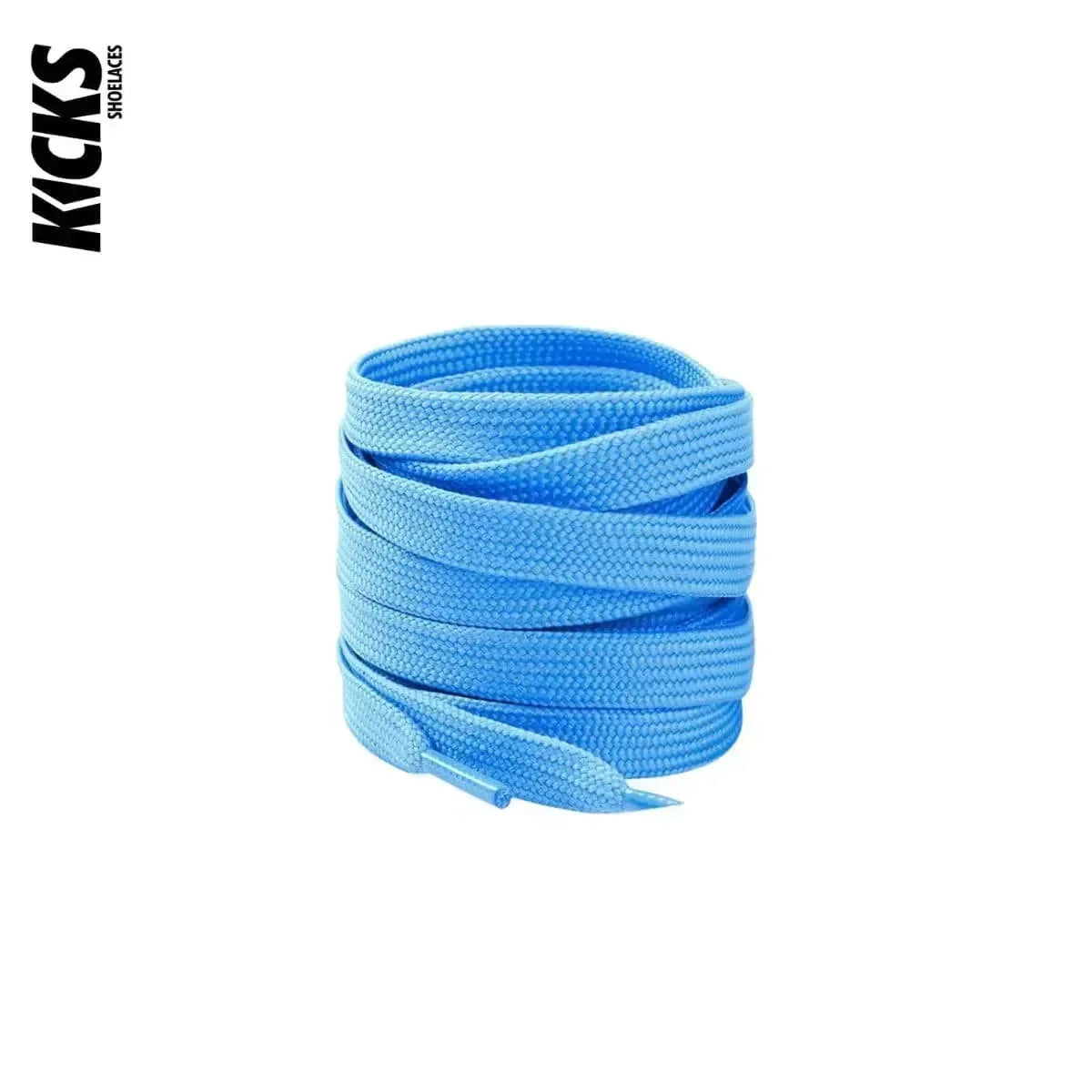 Sky blue replacement laces for shoes and sneakers by Kicks Shoelaces