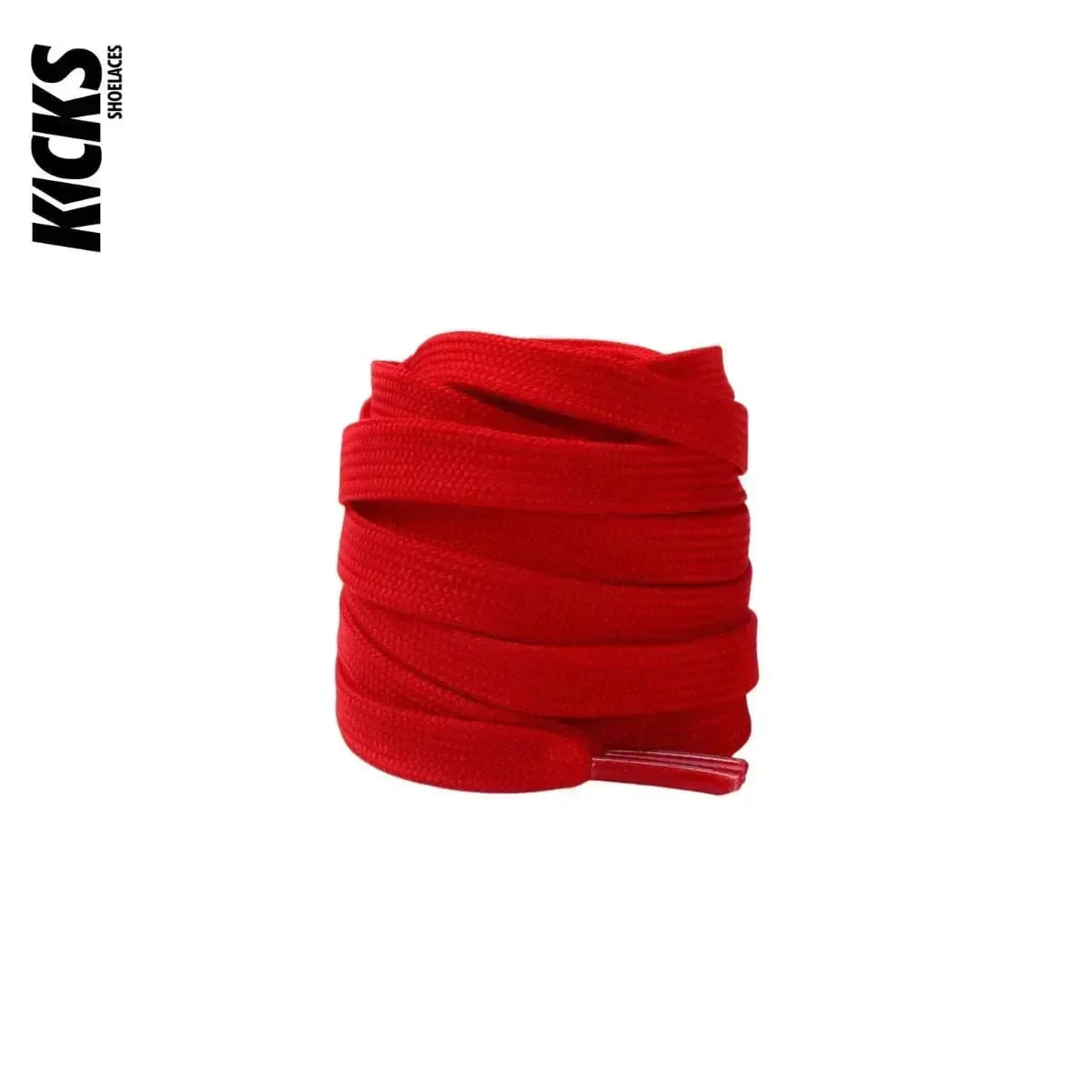 Red replacement laces for shoes and sneakers by Kicks Shoelaces