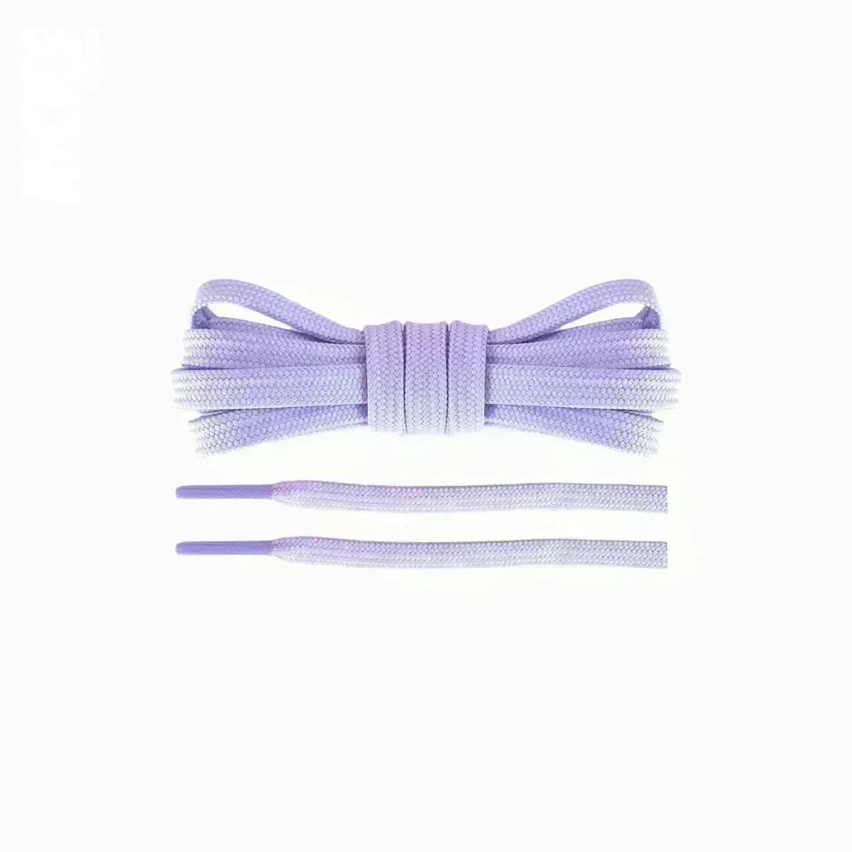 Light purple replacement laces for running shoes, soccer cleats, and lifestyle sneakers by Kicks Shoelaces