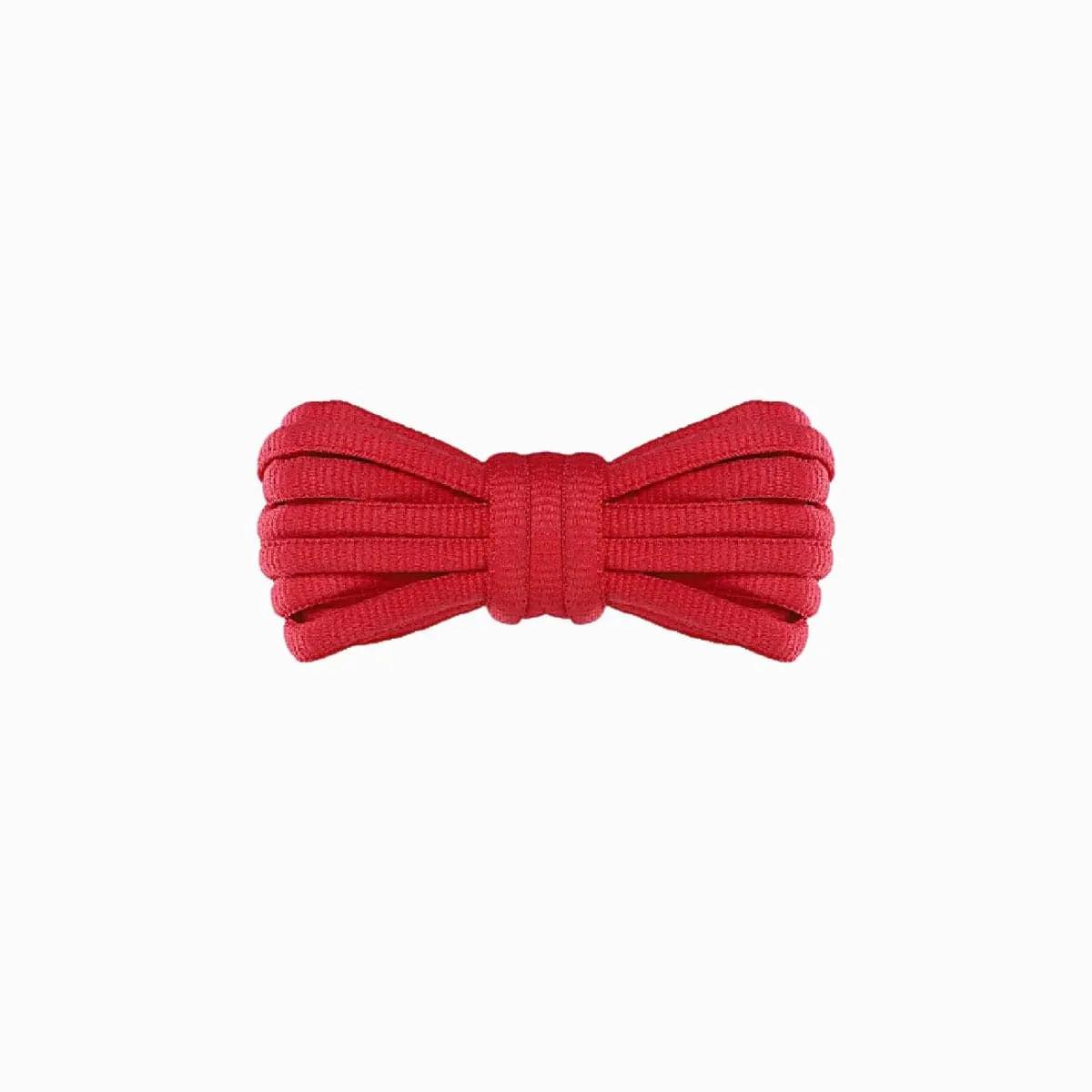 Red Nike Shox R4 replacement laces, oval laces by Kicks Shoelaces.