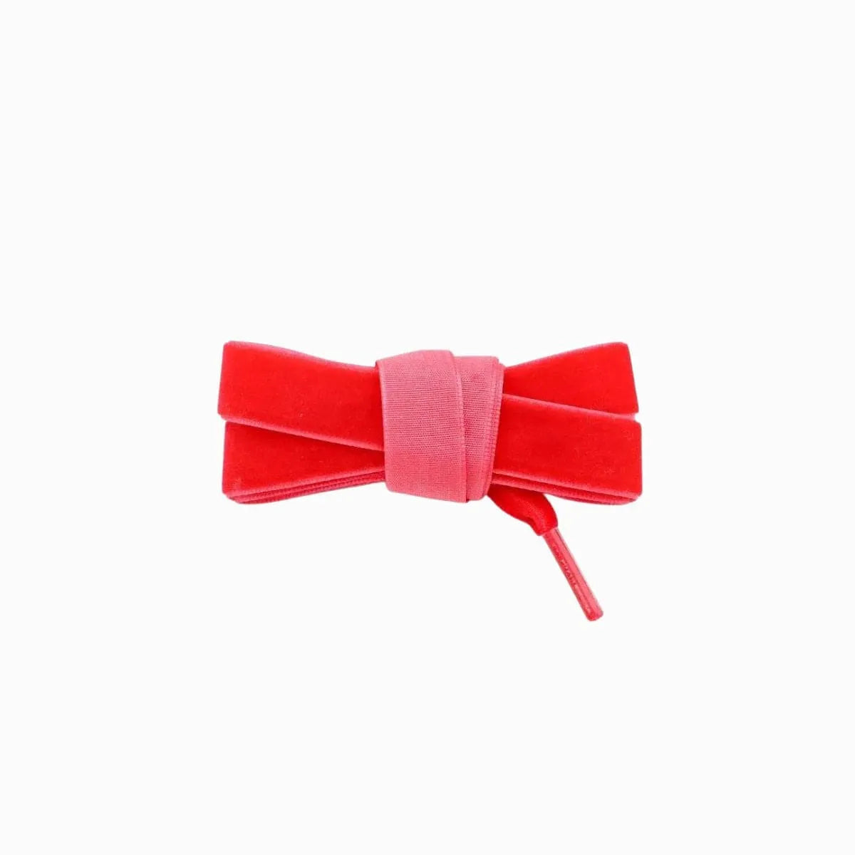 Red velvet fat laces for Adidas, Vans, and Converse sneakers by Kicks Shoelaces.