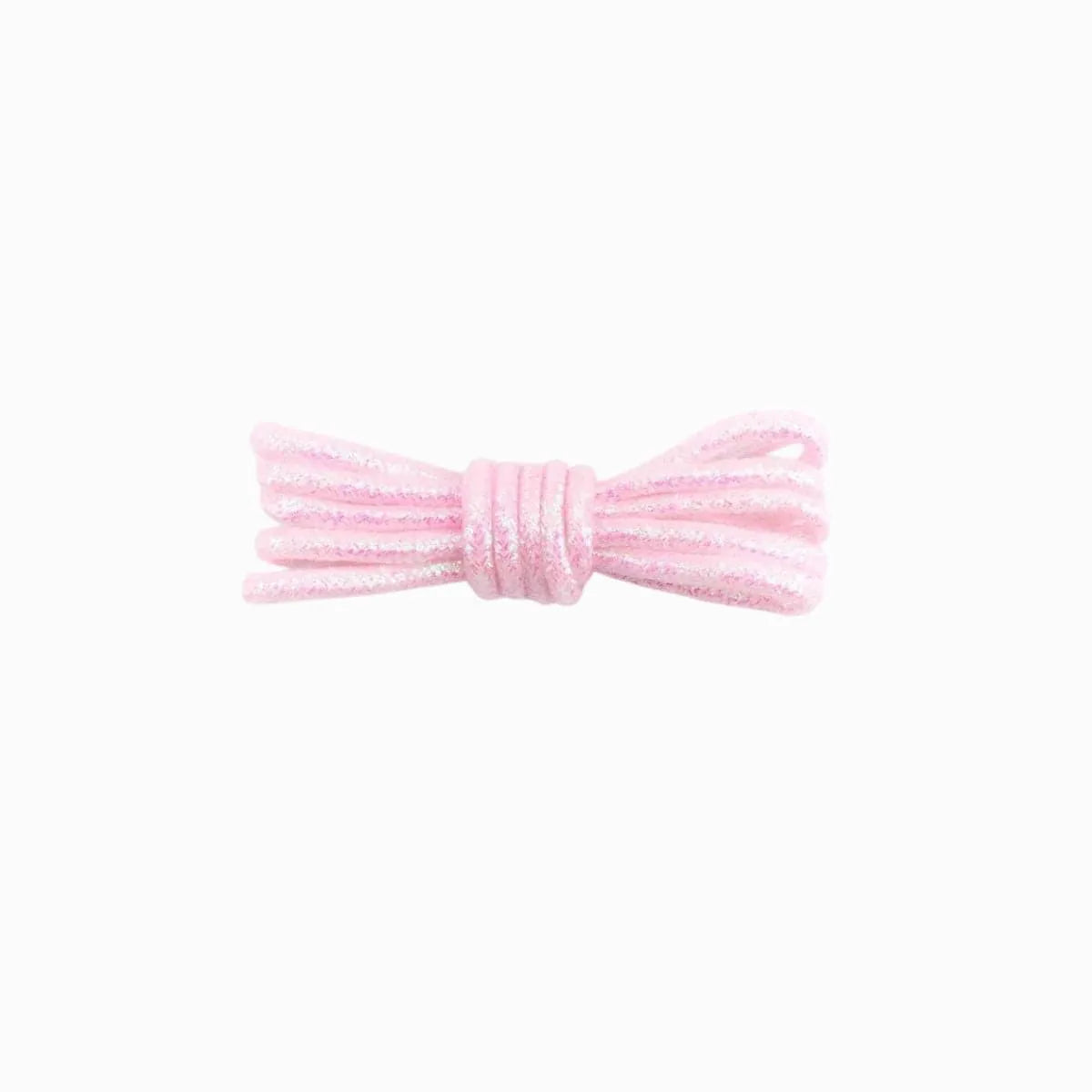 Misty Rose Round Glitter Shoelaces