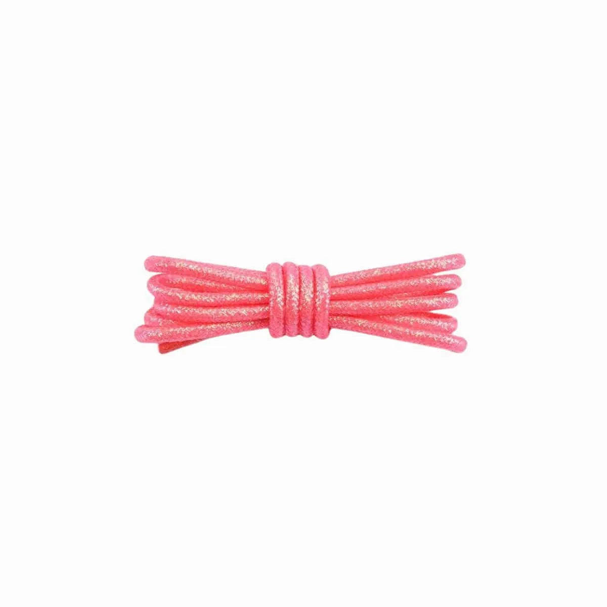 Light Coral Round Glitter Shoelaces