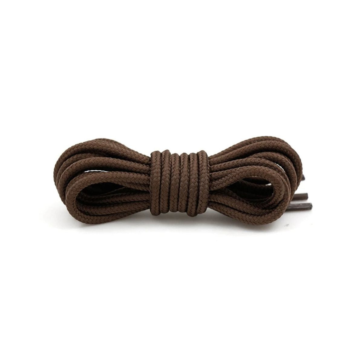 Brown round shoestrings for sneakers, replacement laces by Kicks Shoelaces