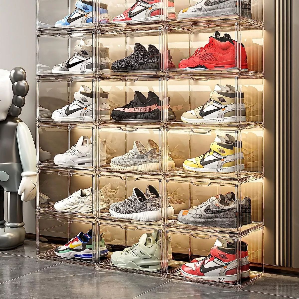 18_Clear_Shoe_Boxes_Sneaker_Display_Cases