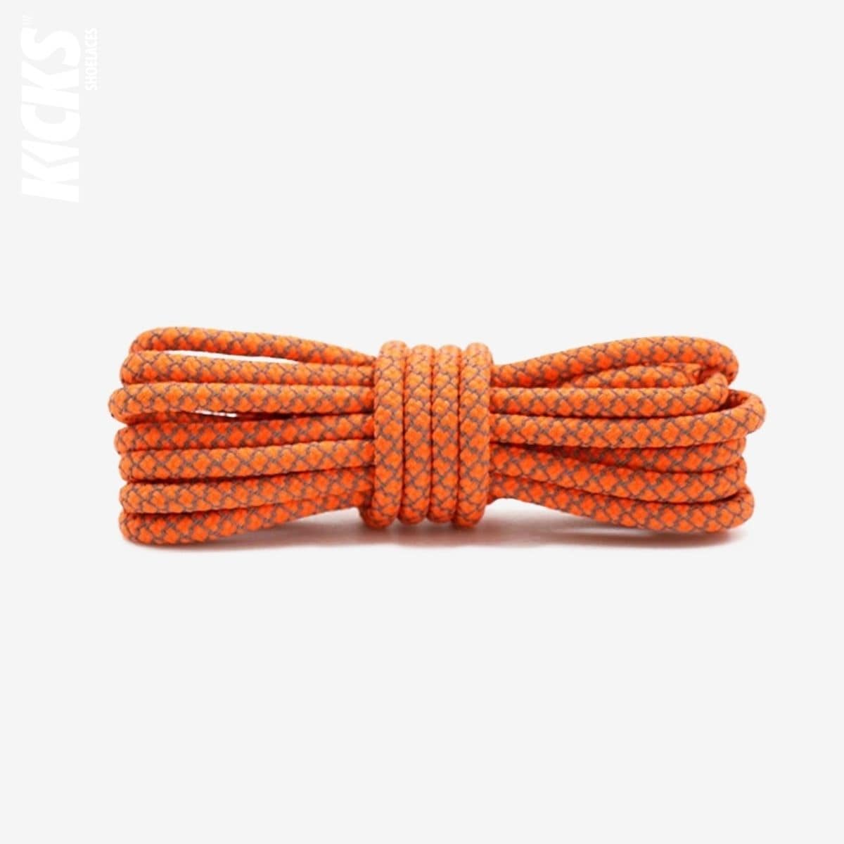 Orange Replacement Reflective Rope Shoe Laces for Yeezy Sneakers by Kicks Shoelaces