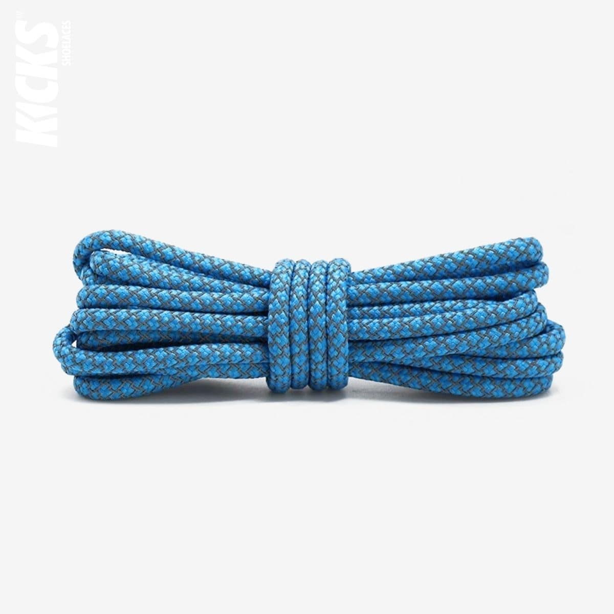 Sky Blue Replacement Reflective Rope Shoe Laces for Yeezy Sneakers by Kicks Shoelaces