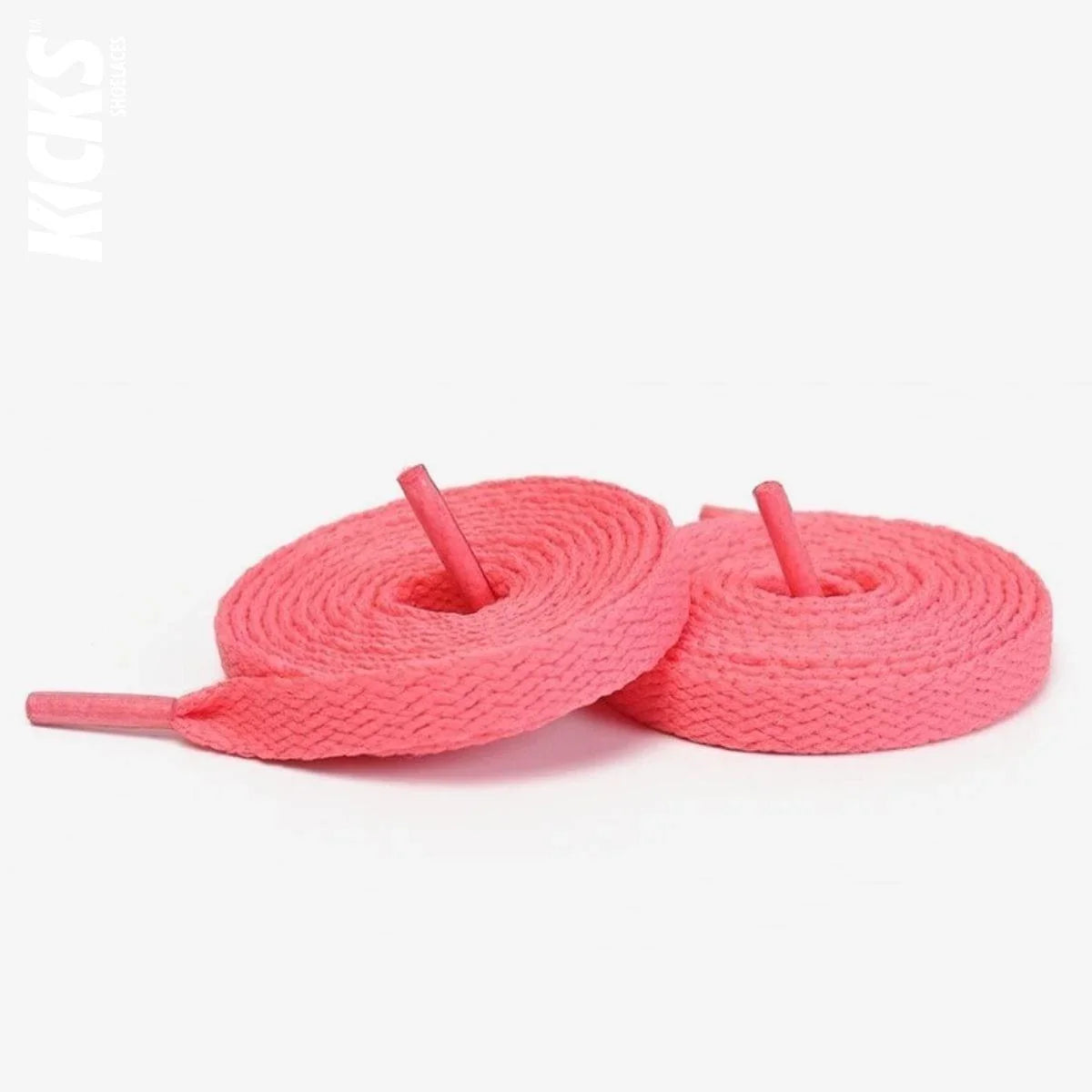 Watermelon red replacement laces for Air Jordan golf shoes by Kicks Shoelaces