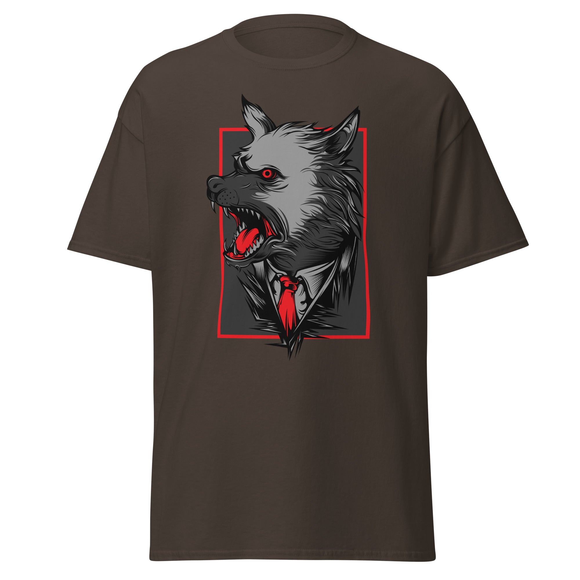 Angry Wolf Mens Graphic Tee - Kicks Shoelaces