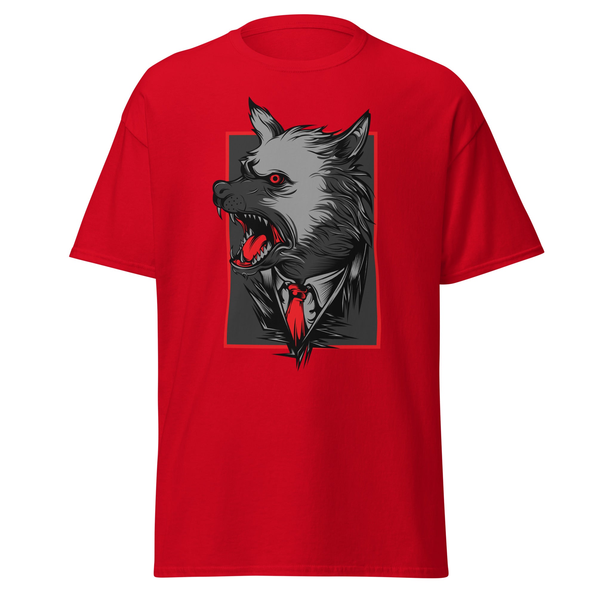 Angry Wolf Mens Graphic Tee - Kicks Shoelaces