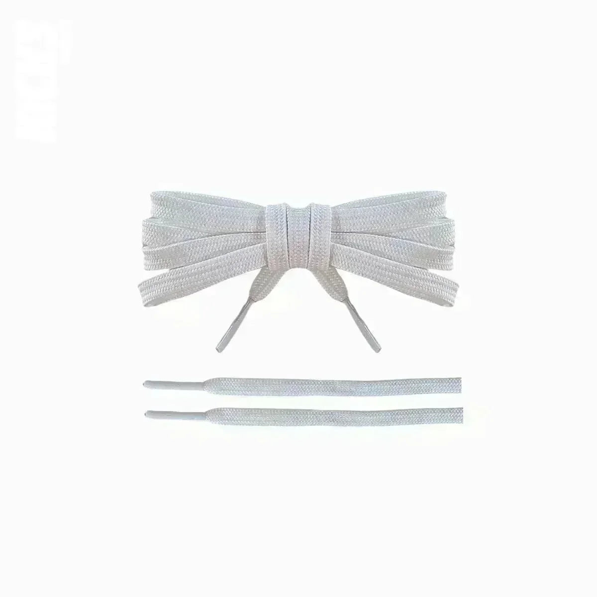 White replacement laces for Asics Dynablast 5 running shoes by Kicks Shoelaces.