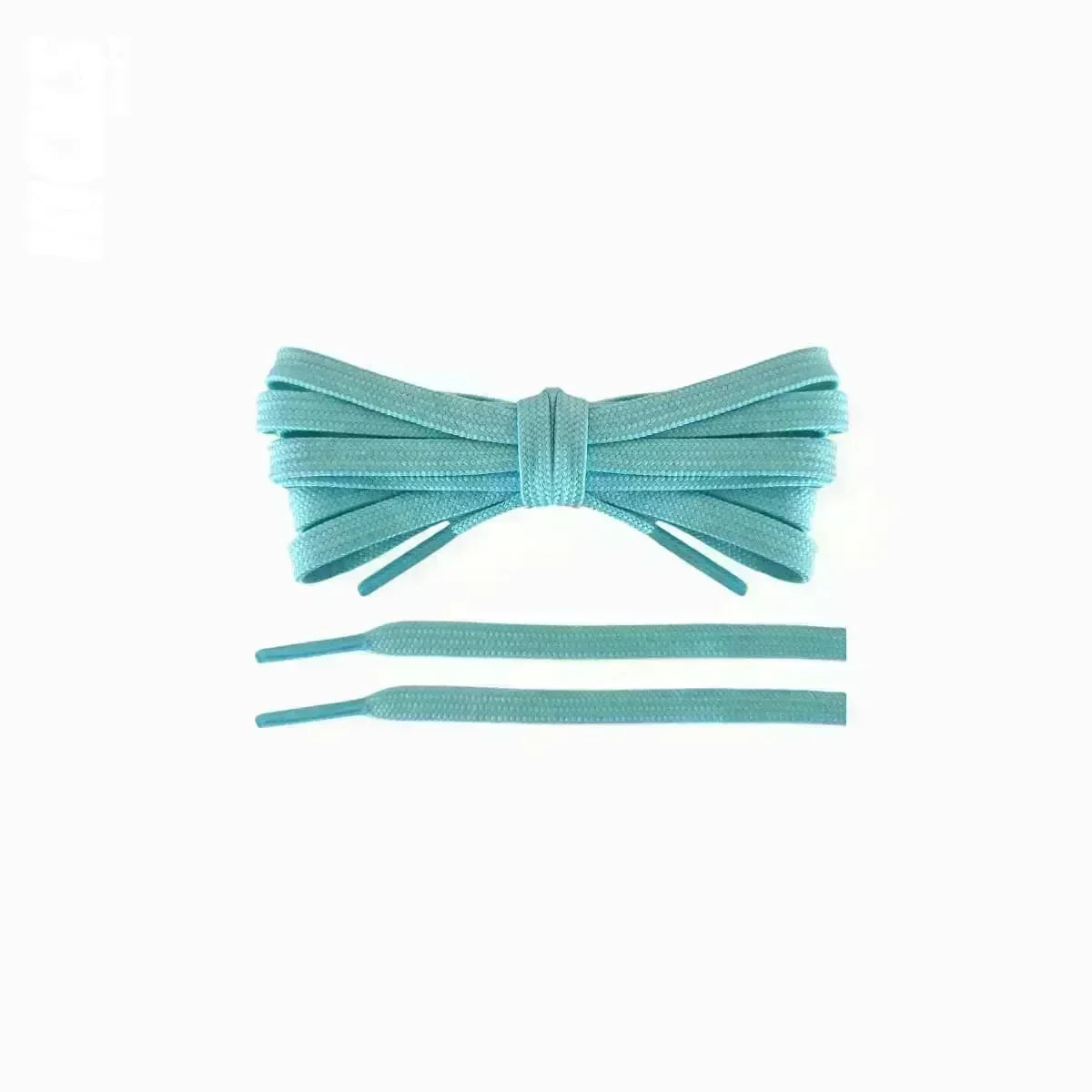 Tiffany blue replacement laces for Asics Hyper Speed running shoes by Kicks Shoelaces.