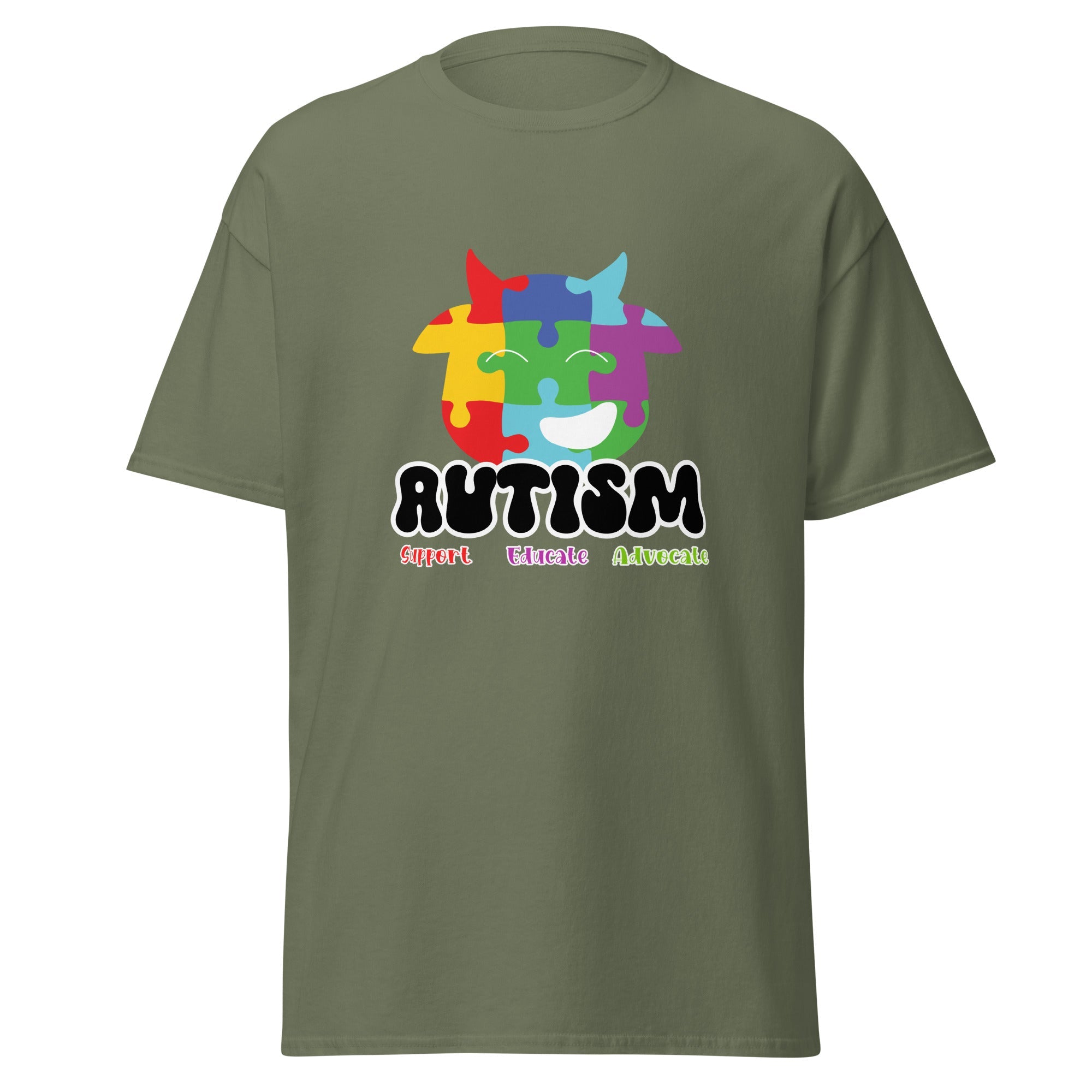 Autism Advocate Mens Custom T Shirt - Kicks Shoelaces