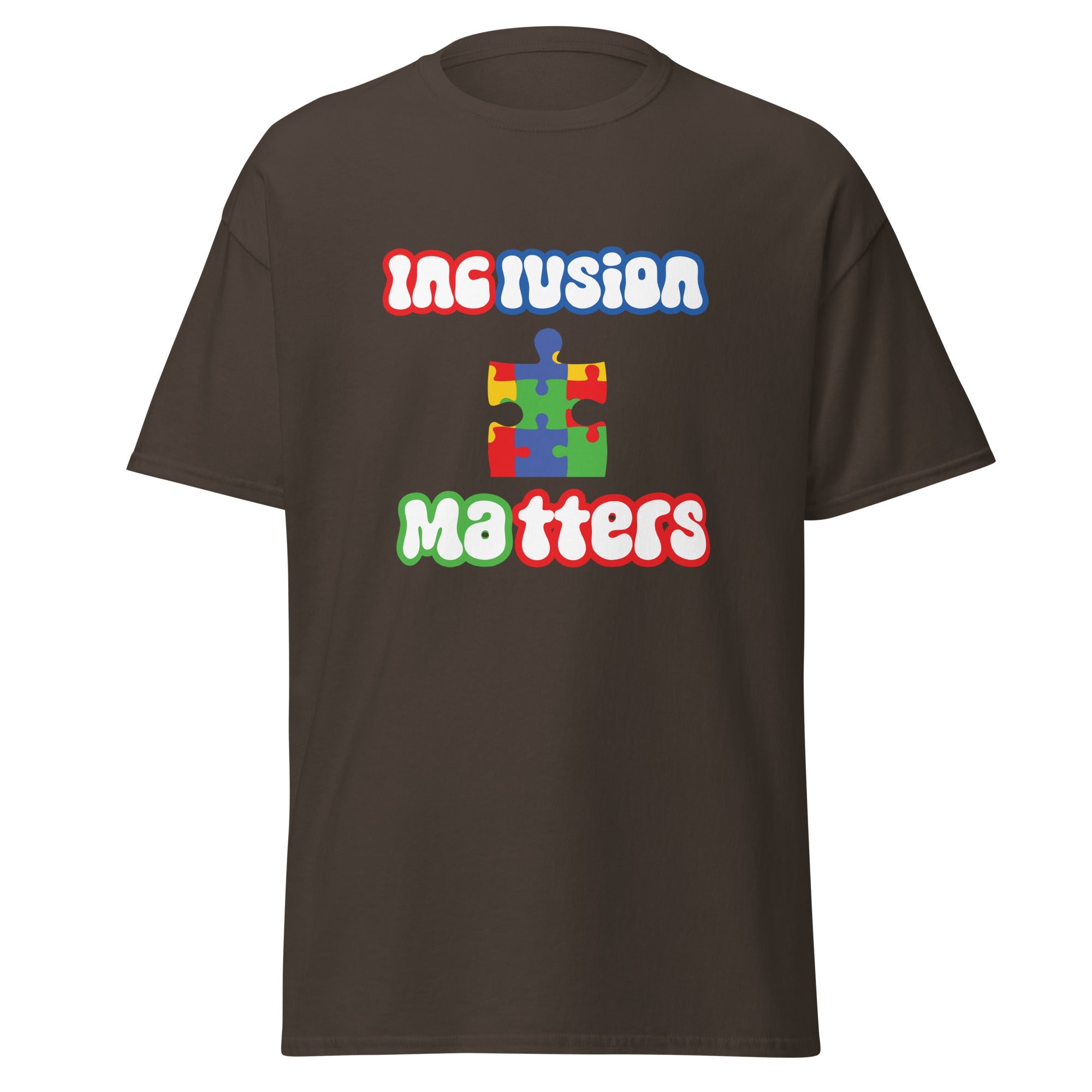 Autism Inclusion Matters Mens Custom T Shirt - Kicks Shoelaces