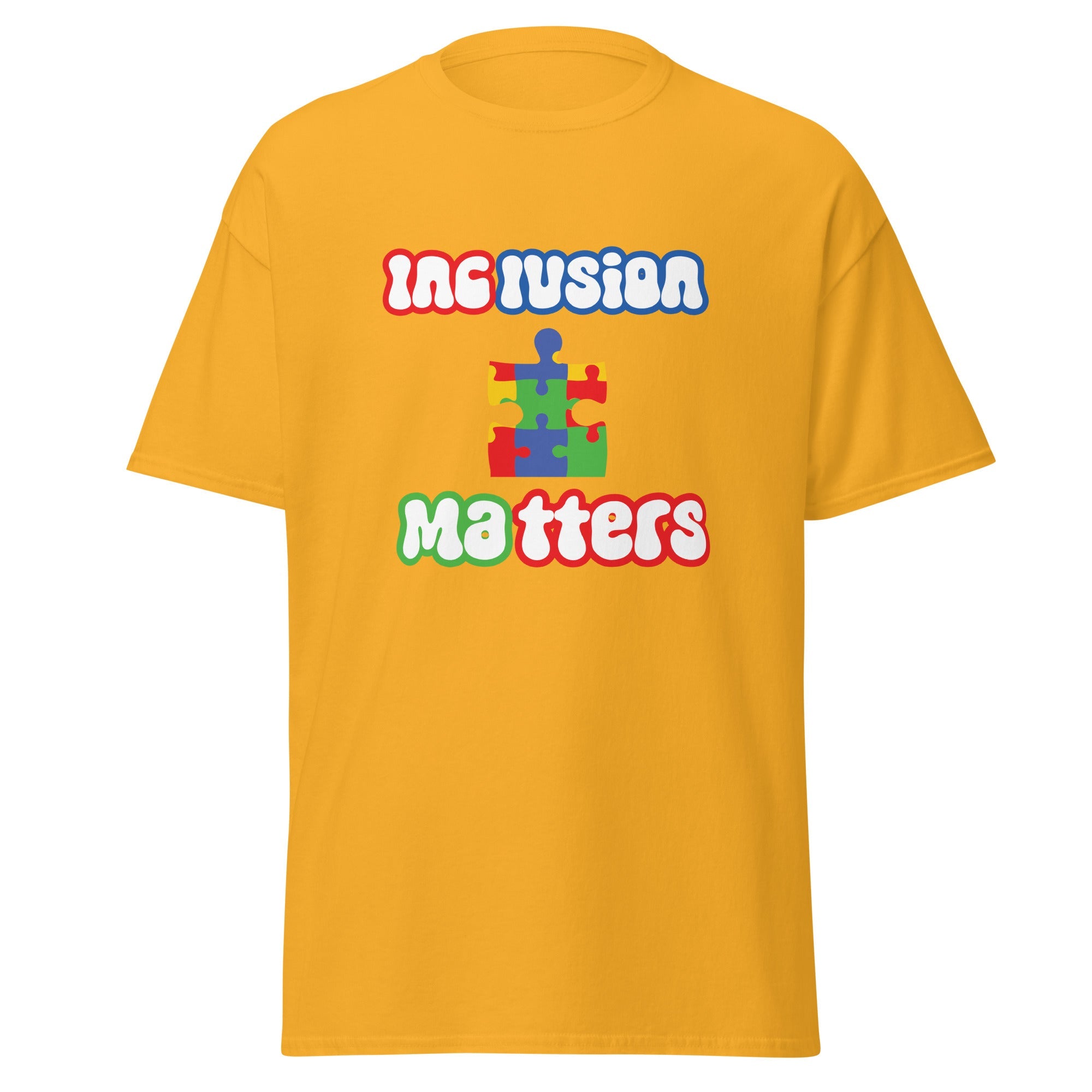 Autism Inclusion Matters Mens Custom T Shirt - Kicks Shoelaces