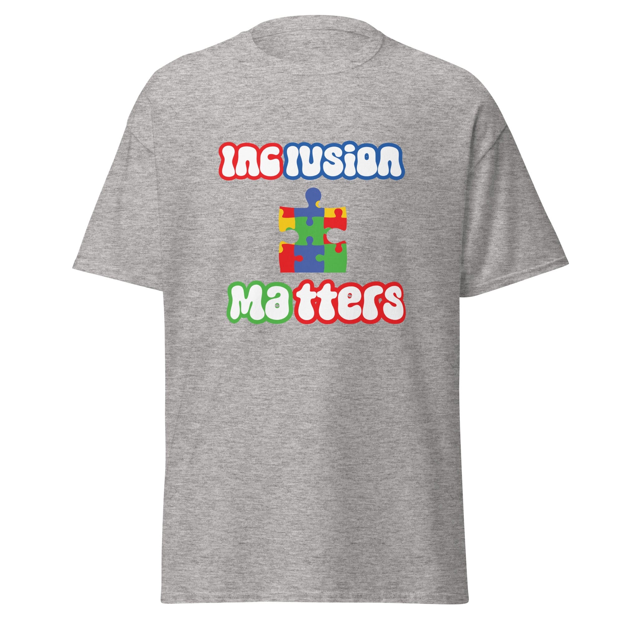 Autism Inclusion Matters Mens Custom T Shirt - Kicks Shoelaces