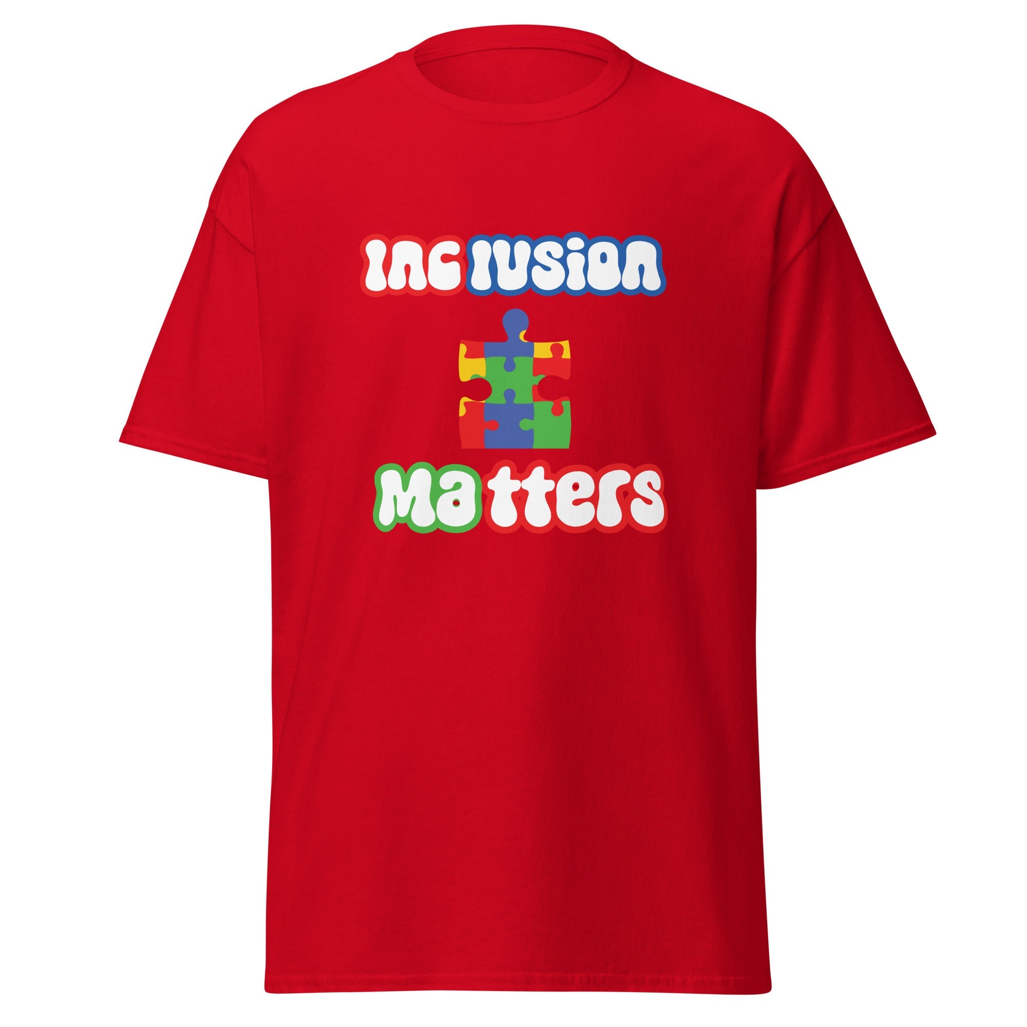 Autism Inclusion Matters Mens Custom T Shirt - Kicks Shoelaces