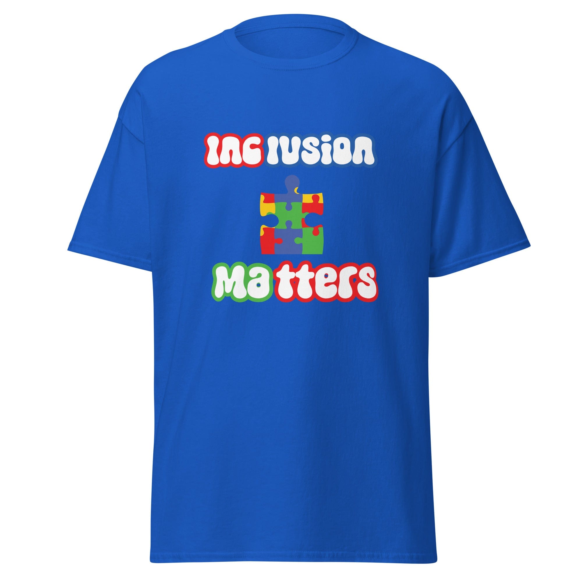 Autism Inclusion Matters Mens Custom T Shirt - Kicks Shoelaces