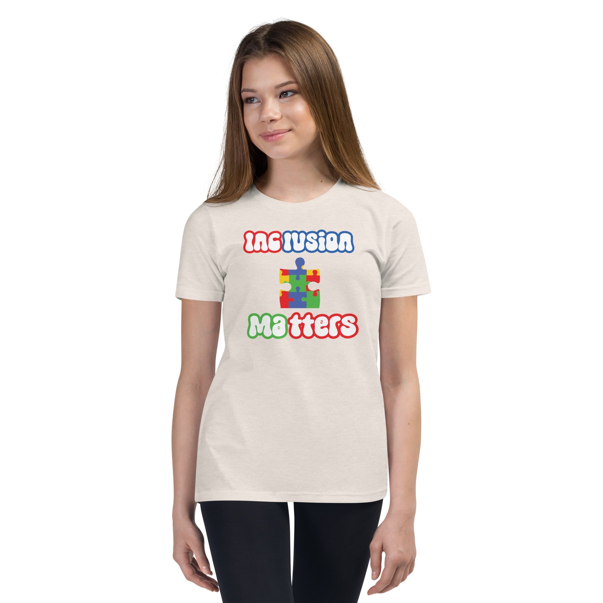 Autism Inclusion Matters Youth Graphic Tees - Kicks Shoelaces