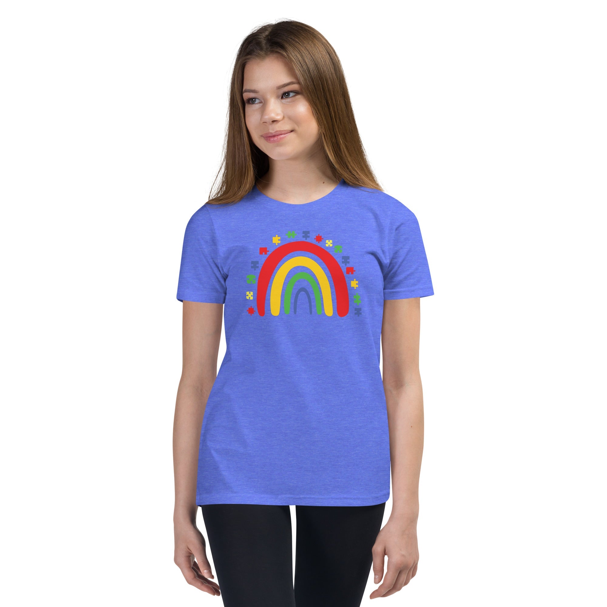 Autism Rainbow Youth Graphic Tees - Kicks Shoelaces