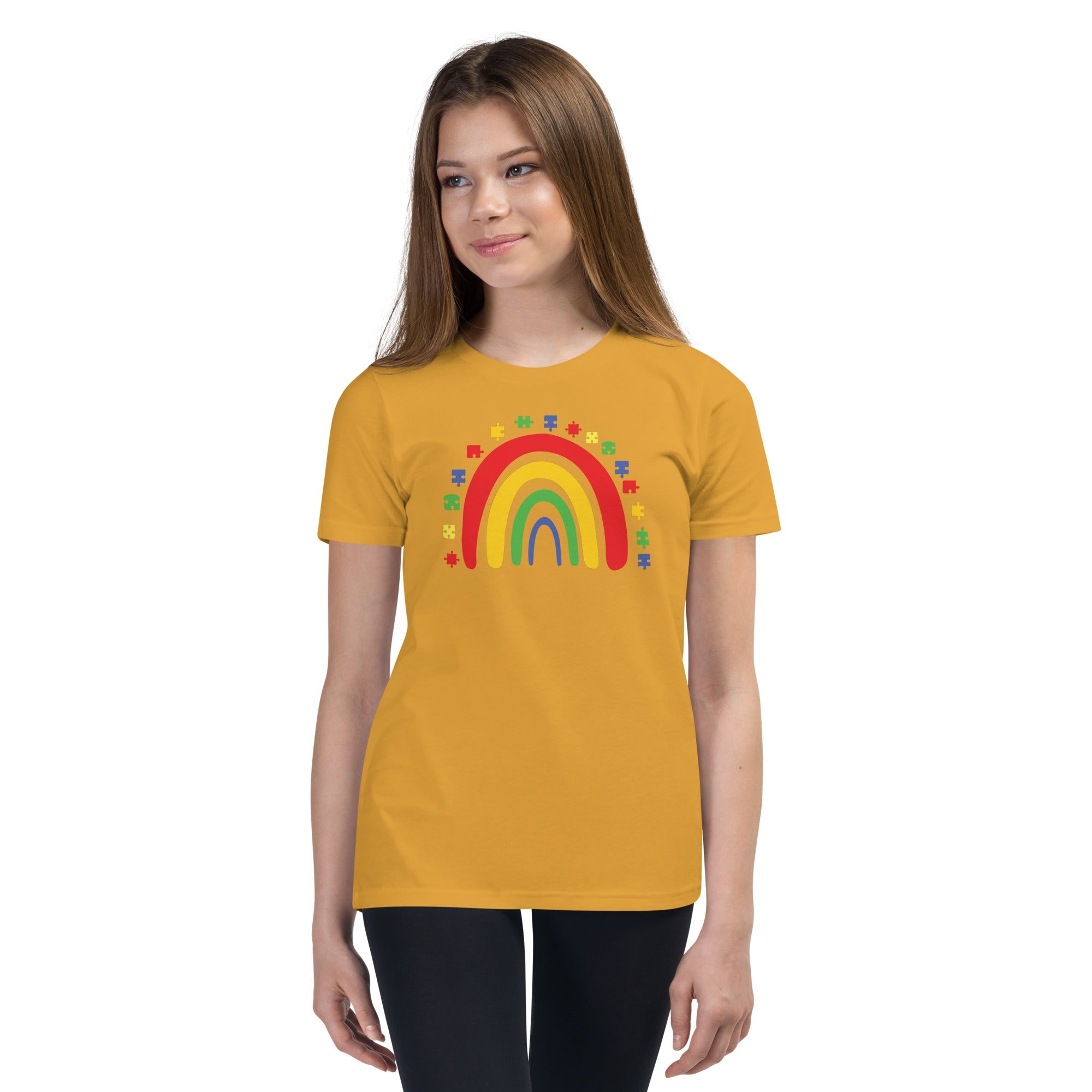 Autism Rainbow Youth Graphic Tees - Kicks Shoelaces